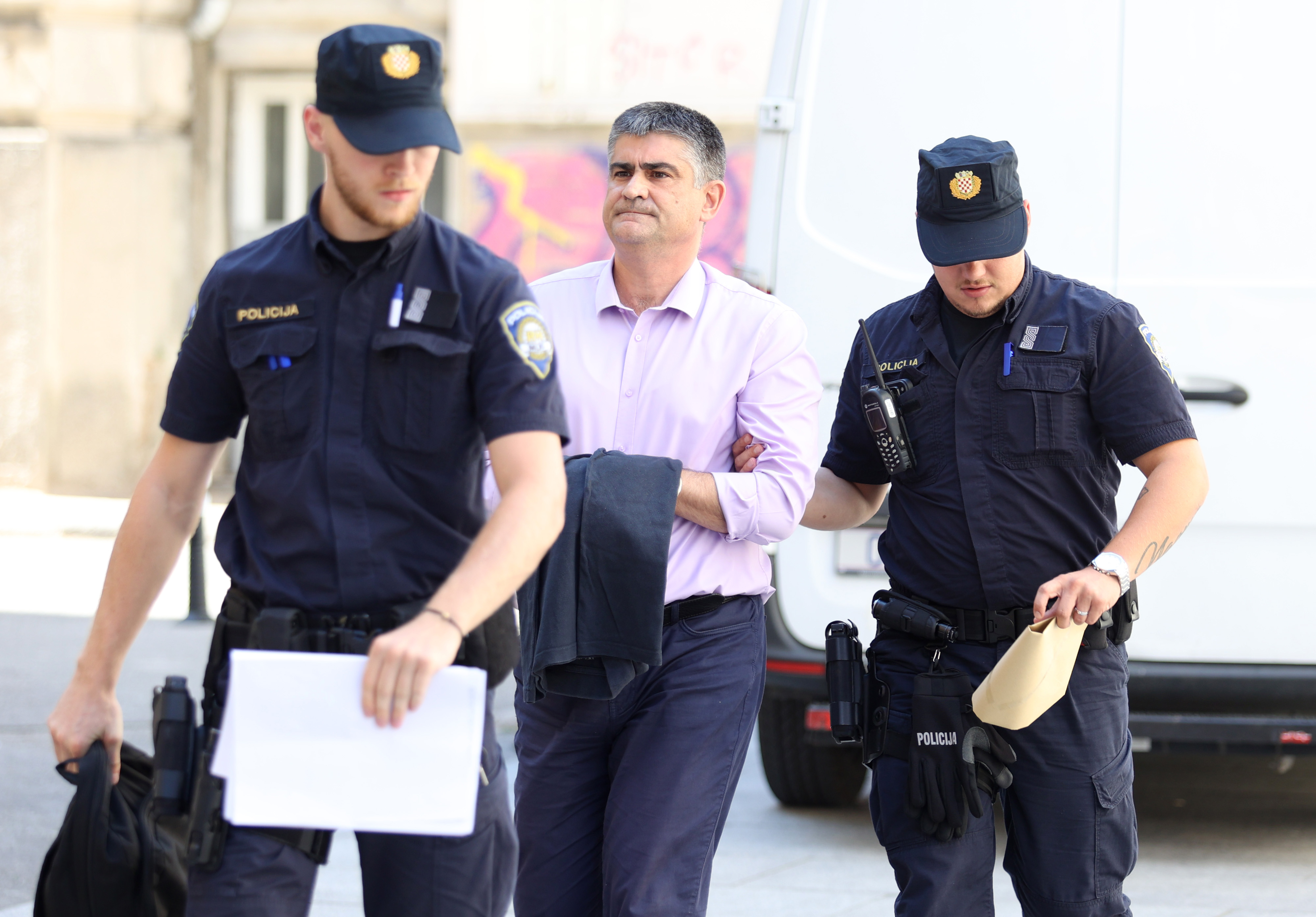 10.07.2026., Rijeka - U prostorije USKOK-a dovoden je uhiceni grasdonacelnik Buja Fabrizio Vizintin. Photo: Nel Pavletic/PIXSELL