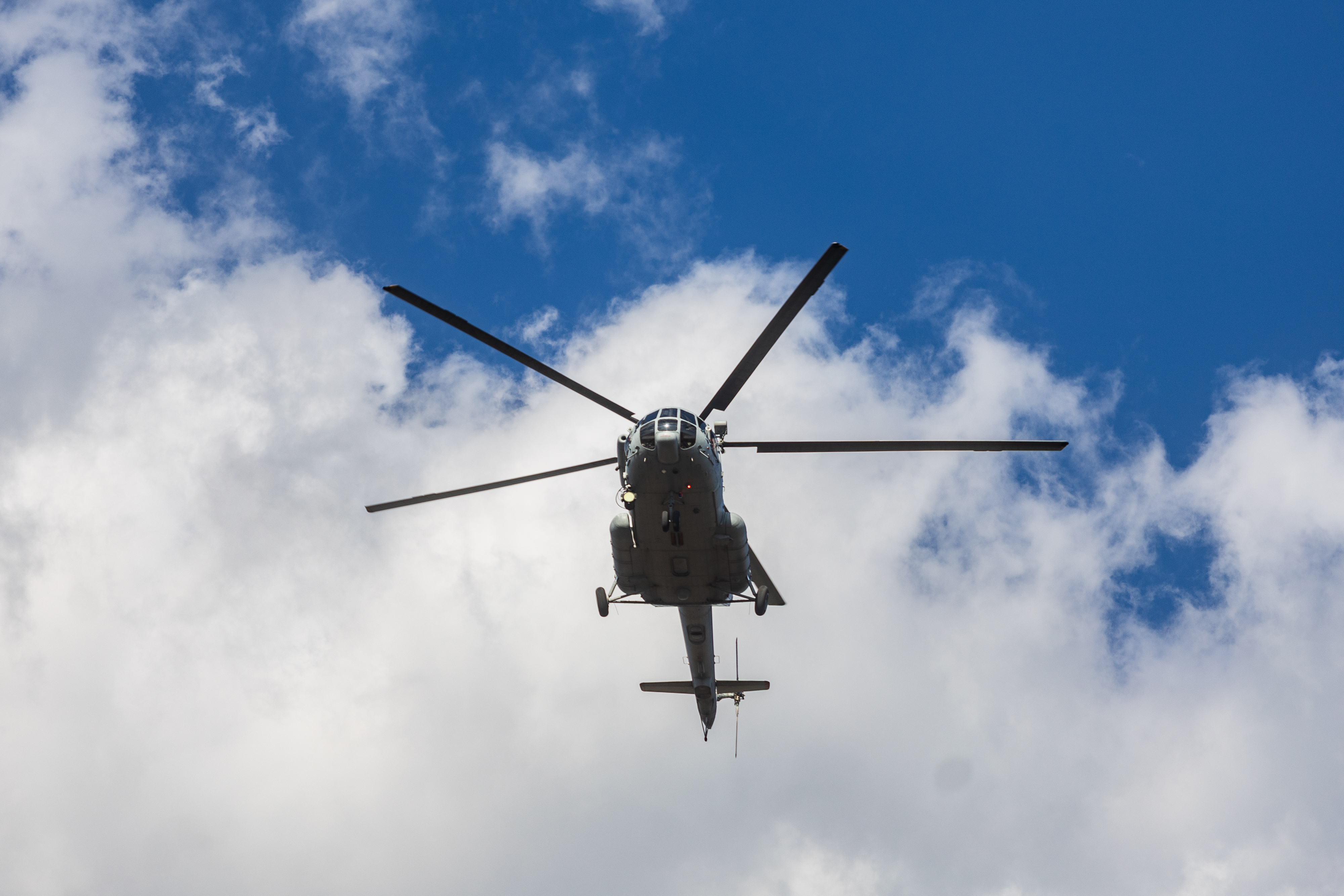 30.07.2025., Zagreb - Avioni i helikopteri prosli Lisinskim uoci sutrasnjeg mimohoda; Oluja, helikopter Mi-171 Sh. Photo: Mia Slafhauzer/PIXSELL
