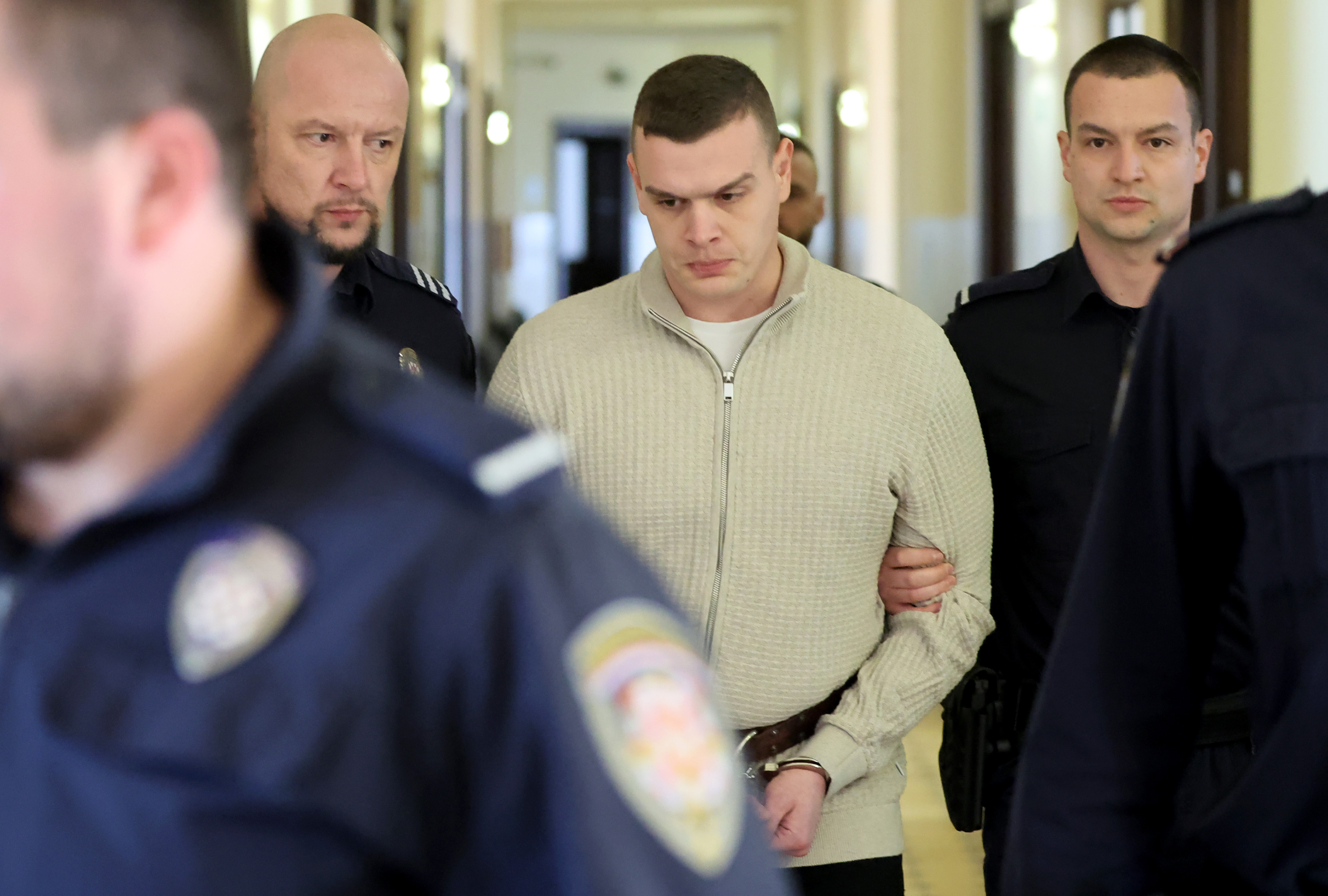 Izricanje presude Marku Smazilu, bivsem policajcu, koji je osumnjicen za ubojstvo Mihaele Berak iz njegovog sluzbenog pistolja 20. rujna 2023. godine.  Photo: Davor Javorovic/PIXSELL