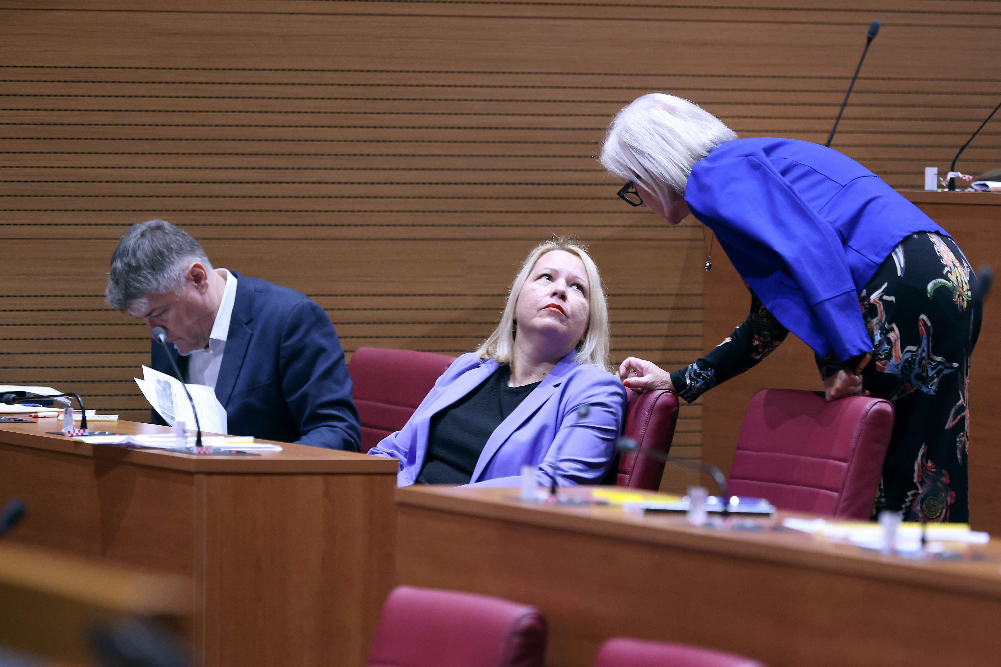 18.09.2025., Zagreb - 7. sjednica Hrvatskoga sabora nastavljena je raspravom o izmjenama i dopunama Zakona o stambenom zbrinjavanju na potpomognutim podrucjima. Kristina Ikic Banicek Photo: Patrik Macek/PIXSELL