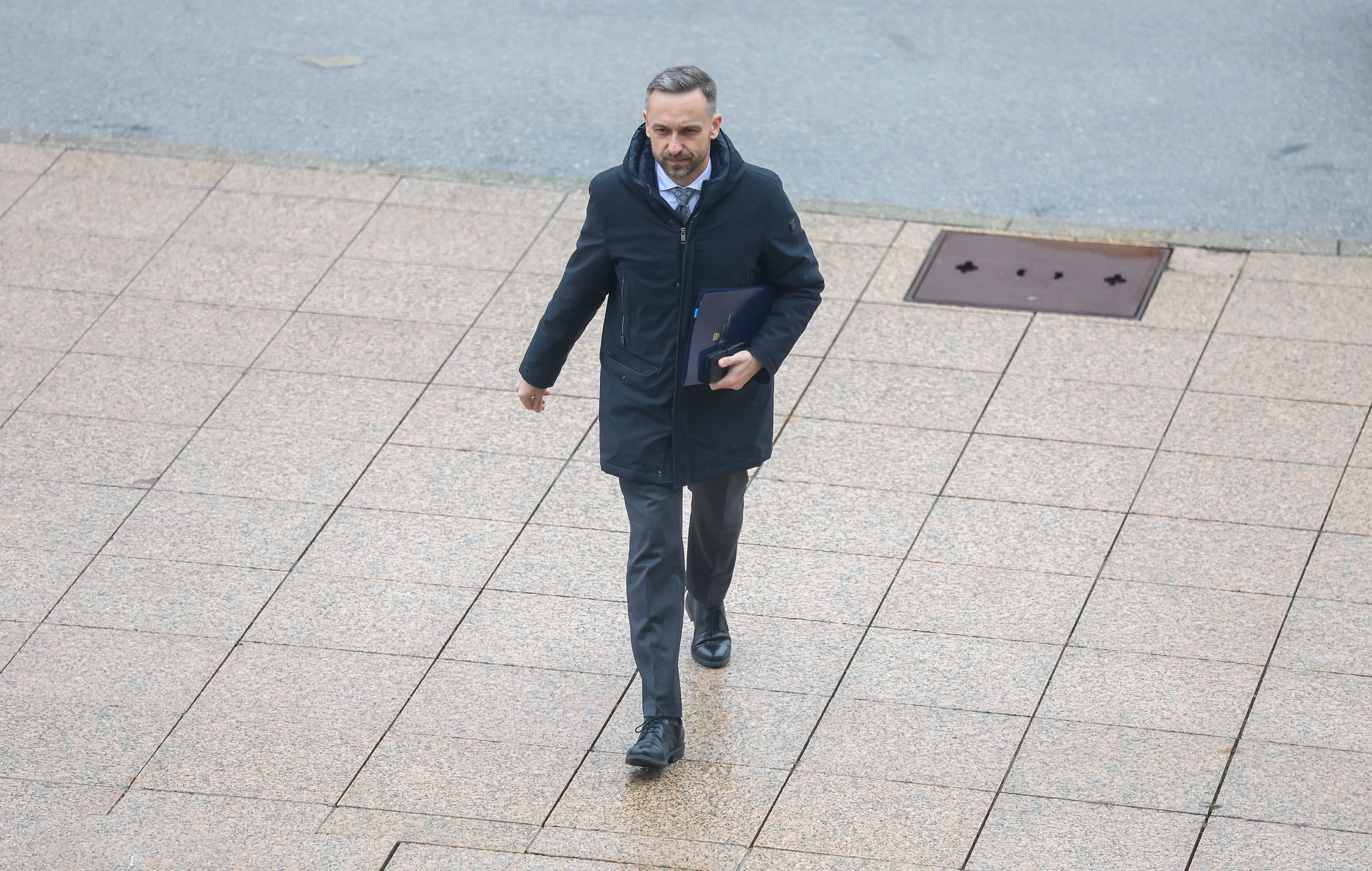 NSK. Dolazak clanova vlade na 145 sjednicu Vlade RH. ministar rada, mirovinskoga sustava, obitelji i socijalne politike Marin Piletic Photo: Sanjin Strukic/PIXSELL