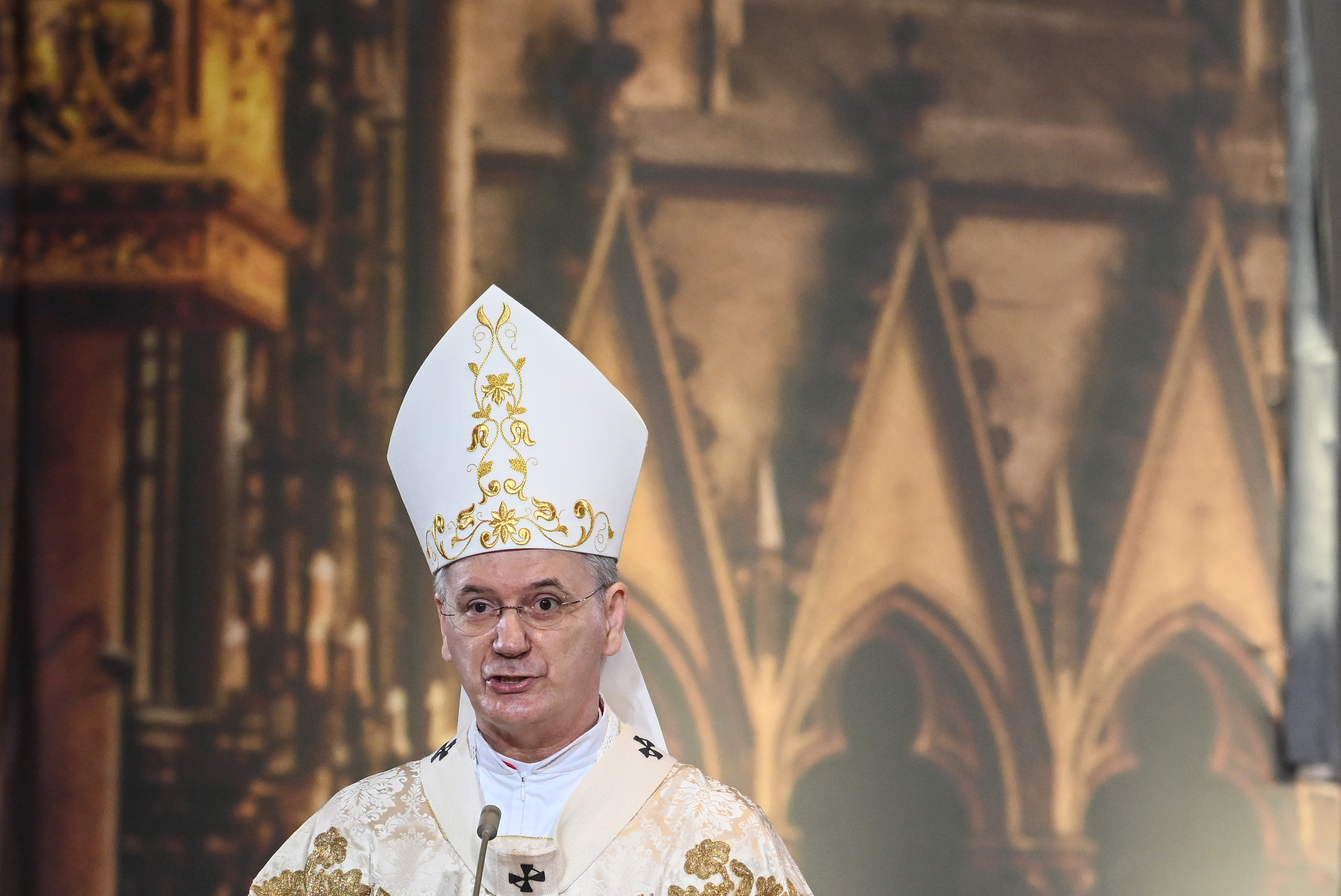 31.01.2026., Zagreb - Slavlje biskupskoga redjenja u kojem su za zagrebacke pomocne biskupe zaredjeni mons. Marko Kovac i mons. Vlado Razum. Drazen Kutlesa Photo: Josip Regovic/PIXSELL