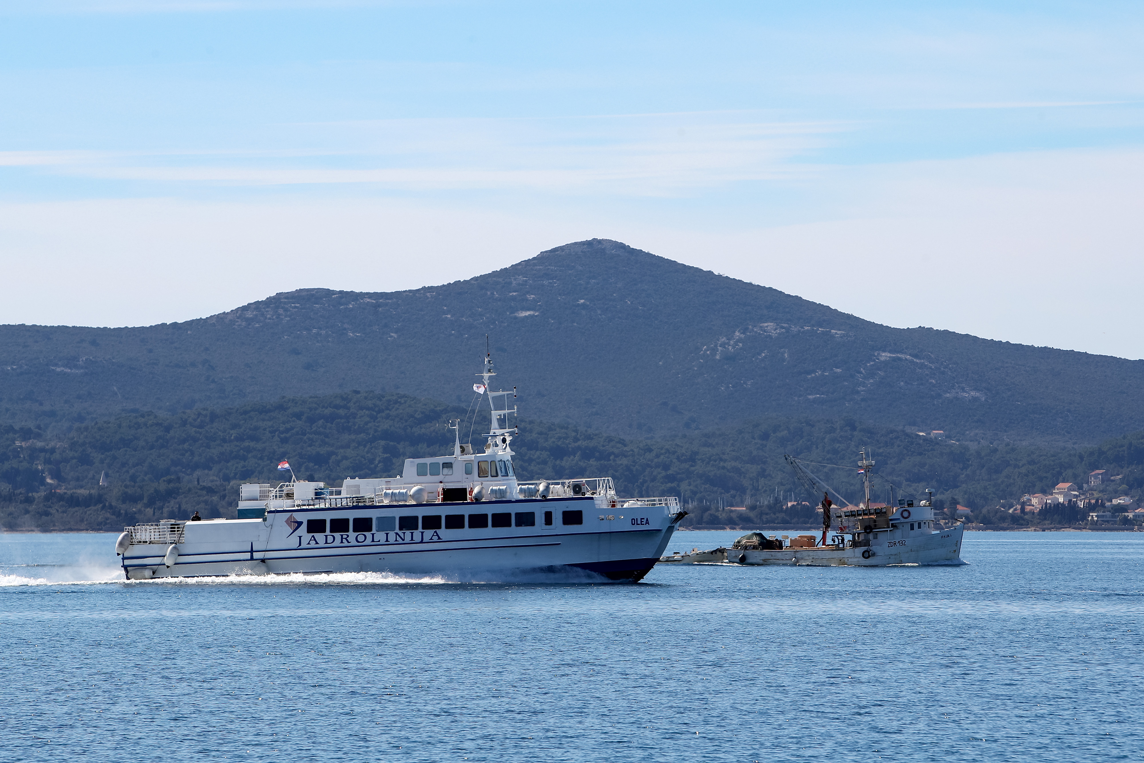 18.03.2023., Zadar - Jadrolinijin katamaran Olea. Photo: Sime Zelic/PIXSELL