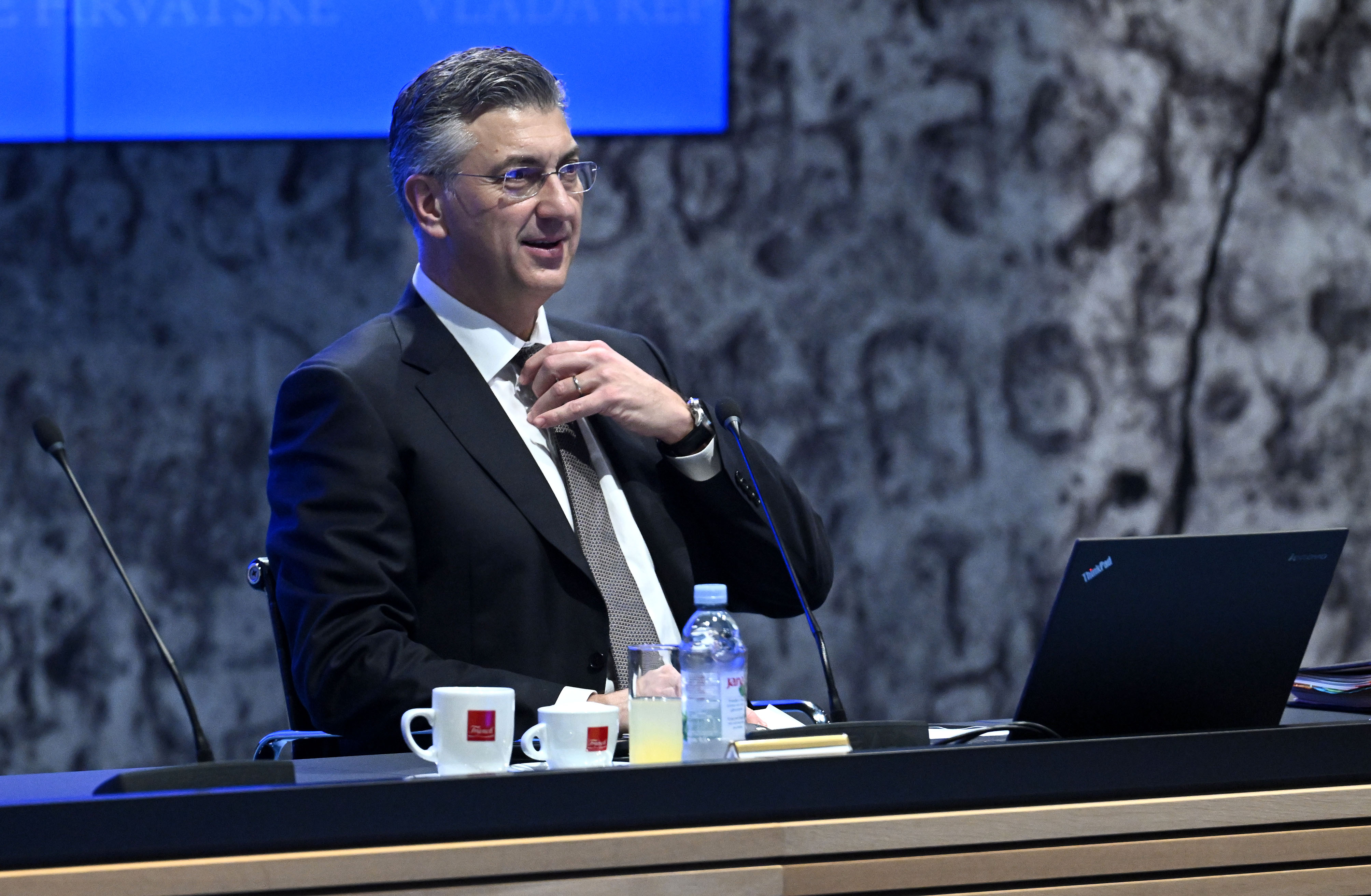 146. sjednicu Vlade odrzana u NSK. Andrej Plenkovic Photo: Marko Lukunic/PIXSELL