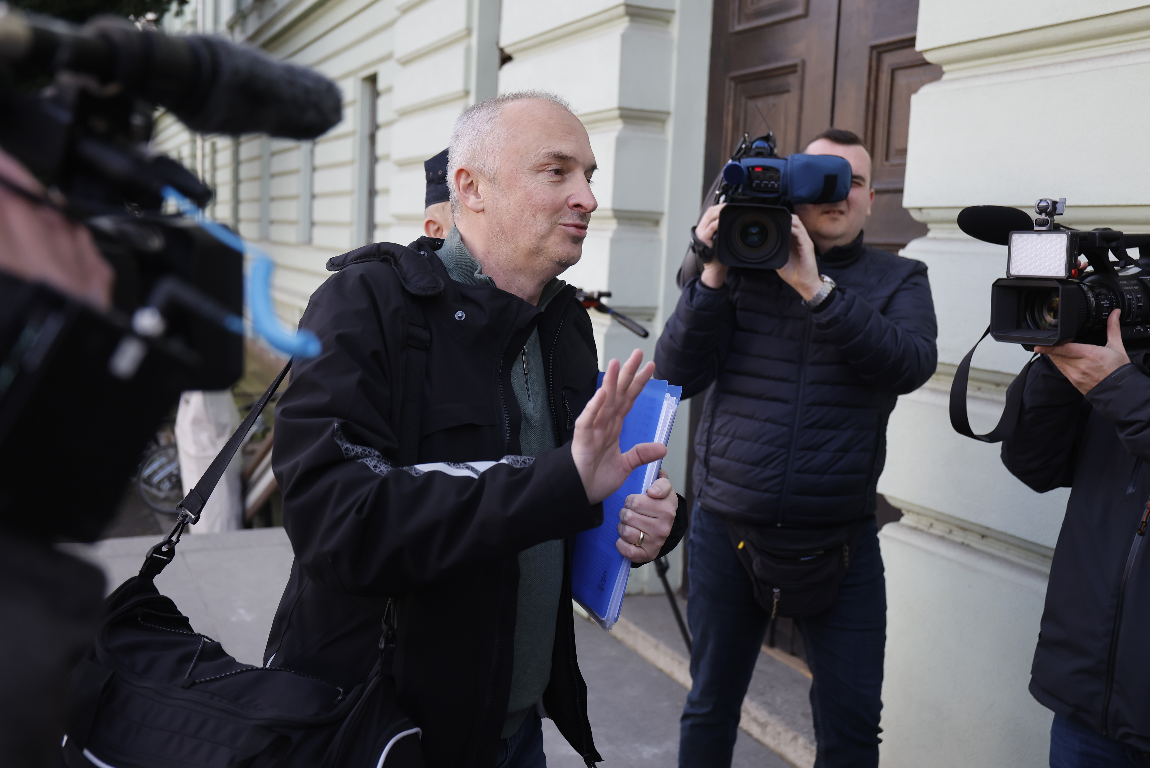 Gradonacelnika Nove Gradiske Vinka Grgica, policija je privela na Zupanijski sud kod istraznog sudca. Photo: Davor Javorovic/PIXSELL