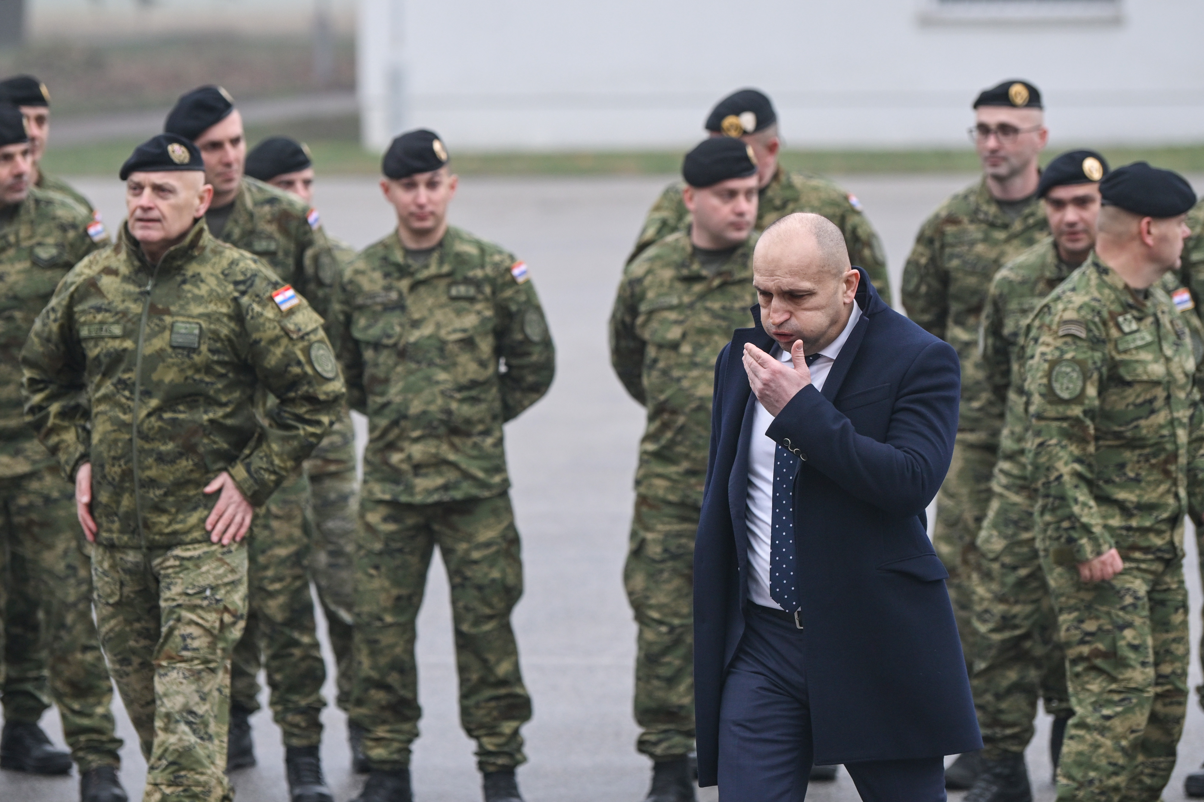 Svecani ispracaj 8. hrvatskoga kontingenta u NATO-ovu aktivnost prednjih kopnenih snaga u Madjarsku, u NATO-ovu aktivnost prednjih kopnenih snaga u Madjarsku bit će upuceno 64 pripadnika i pripadnica 8. hrvatskog kontingenta. Photo: Igor Soban/PIXSELL