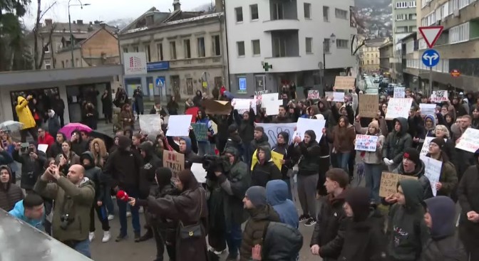 Prosvjed u Sarajevu
