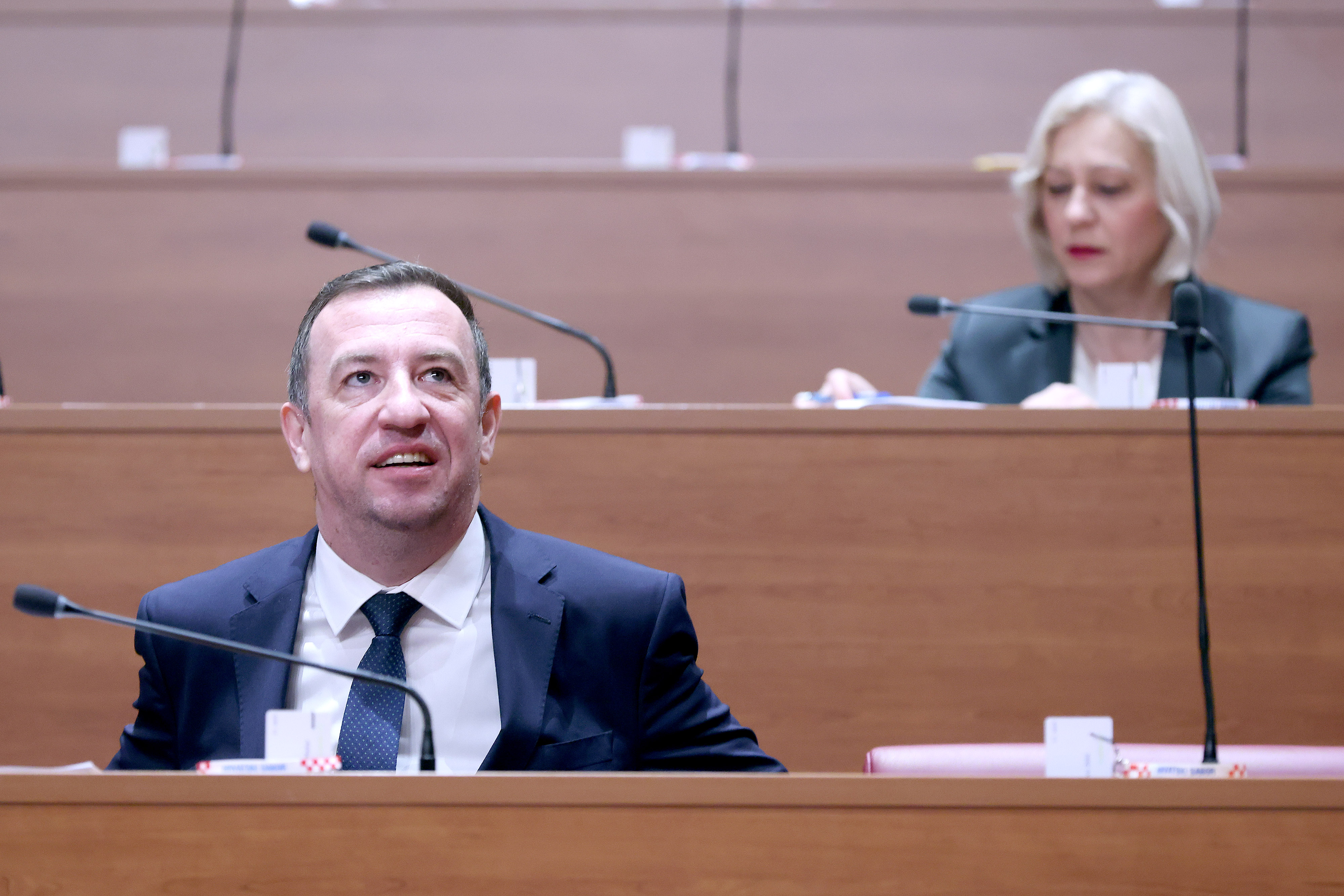 05.02.2026., Zagreb - Sabor 9. sjednicu nastavlja raspravom o provedbi Uredbe (EU) br. 2024/900 Europskog parlamenta i Vijeca o transparentnosti i ciljanju u politickom oglasavanju. Photo: Patrik Macek/PIXSELL