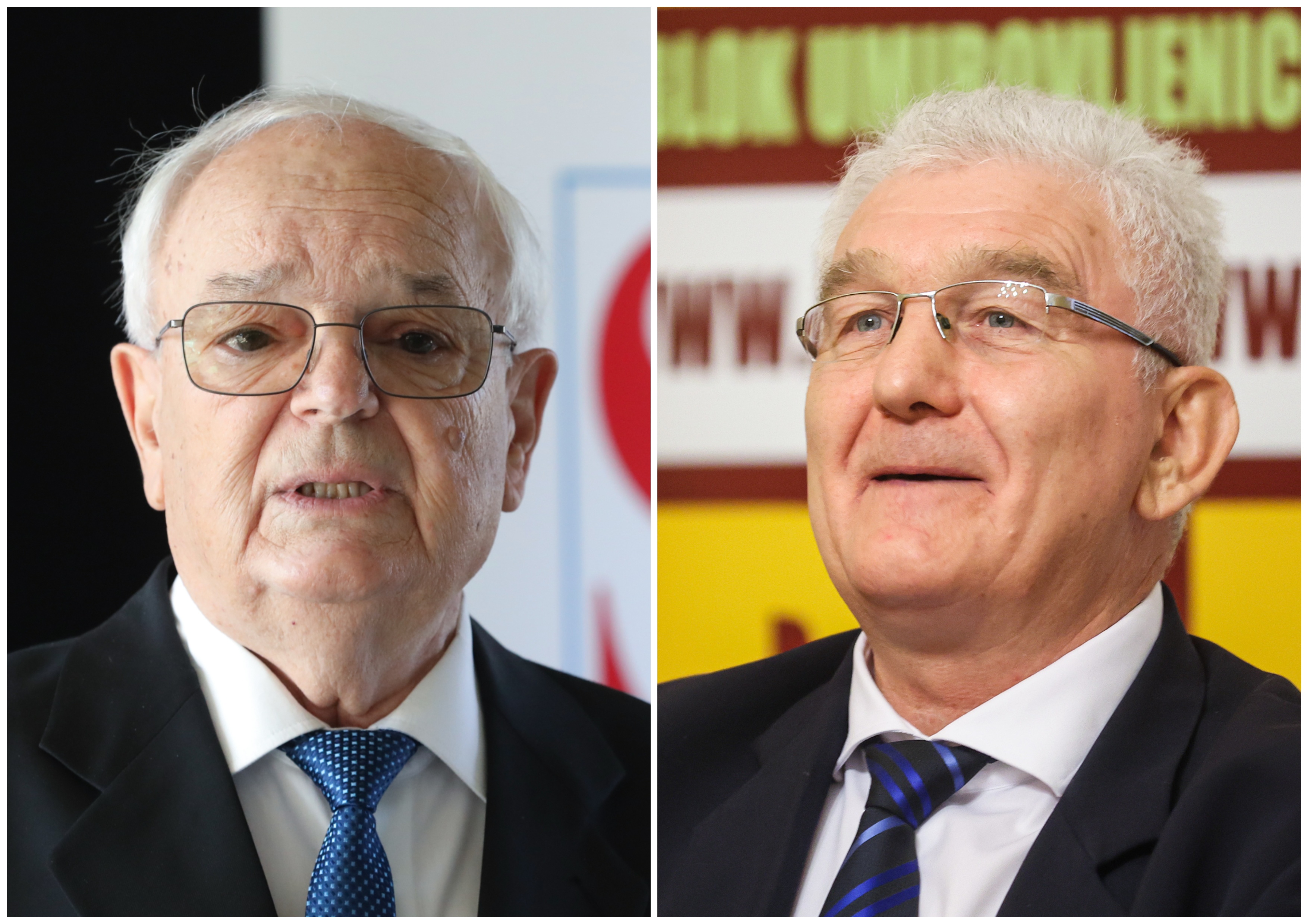 Milivoj Špika, predsjednik Bloka umirovljenici zajedno i Lazar Grujić, predsjednik Stranke umirovljenika