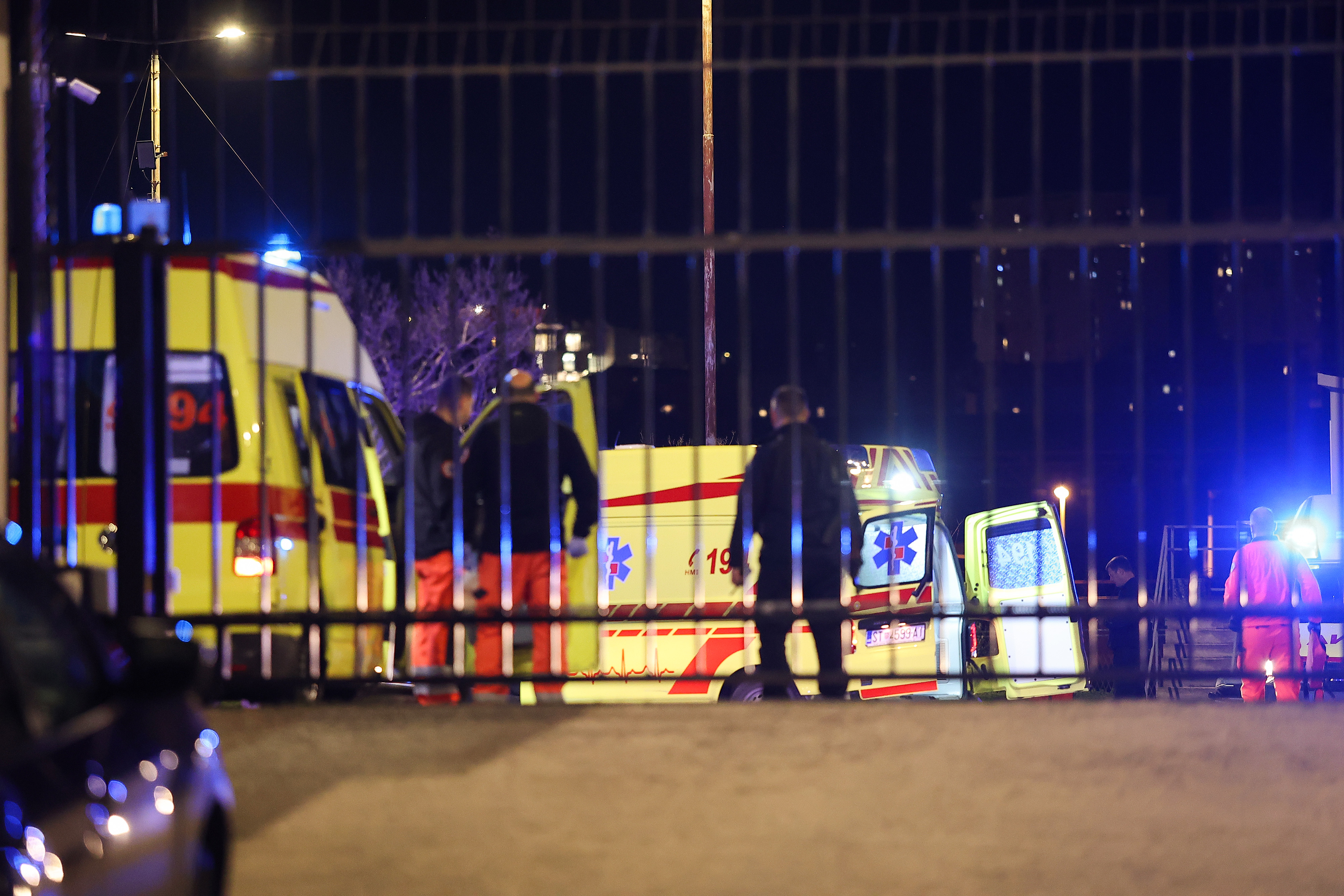 02.03.2026.Split - U zatvoru Bilice danas je u večernjim satima izbio požar, nekoliko osoba je nakon udisanja dima zatražilo liječničku pomoć.  Photo: Ivana Ivanovic/PIXSELL