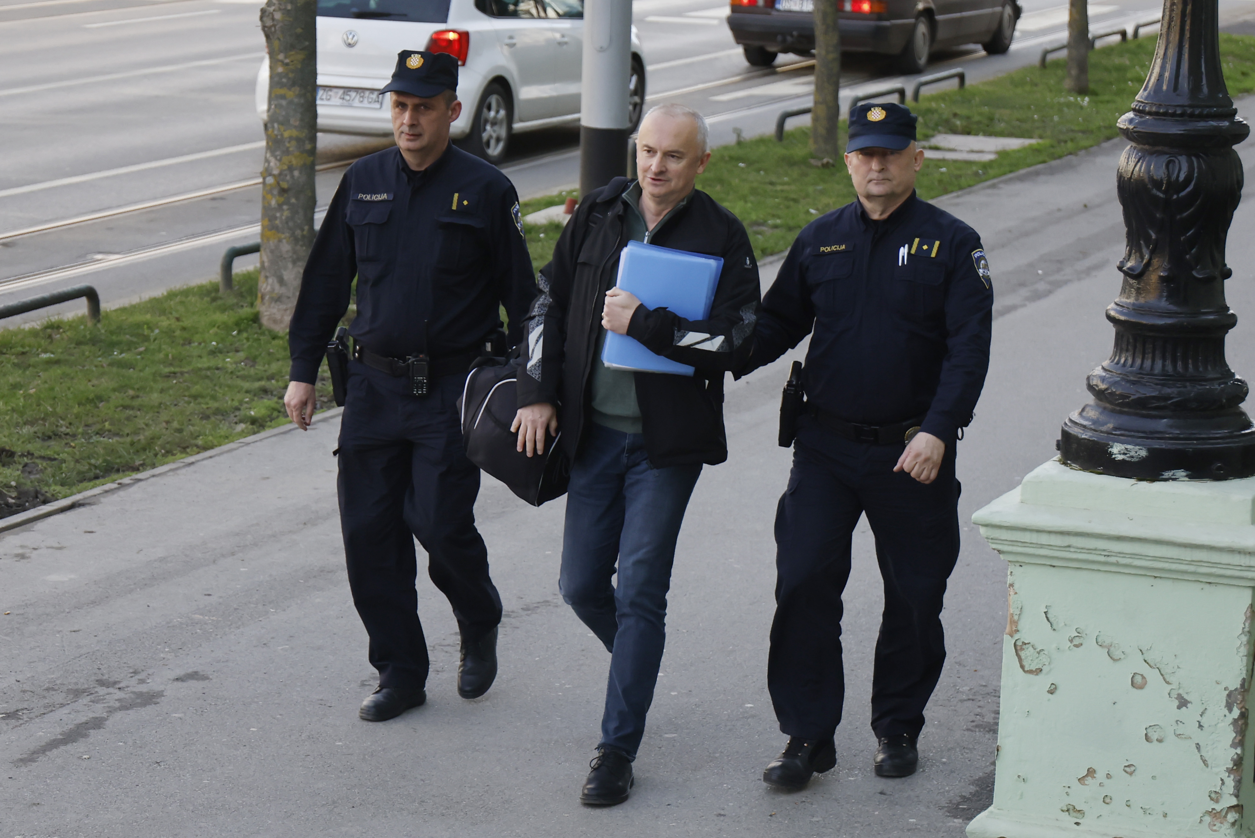 Gradonacelnika Nove Gradiske Vinka Grgica, policija je privela na Zupanijski sud kod istraznog sudca. Photo: Davor Javorovic/PIXSELL