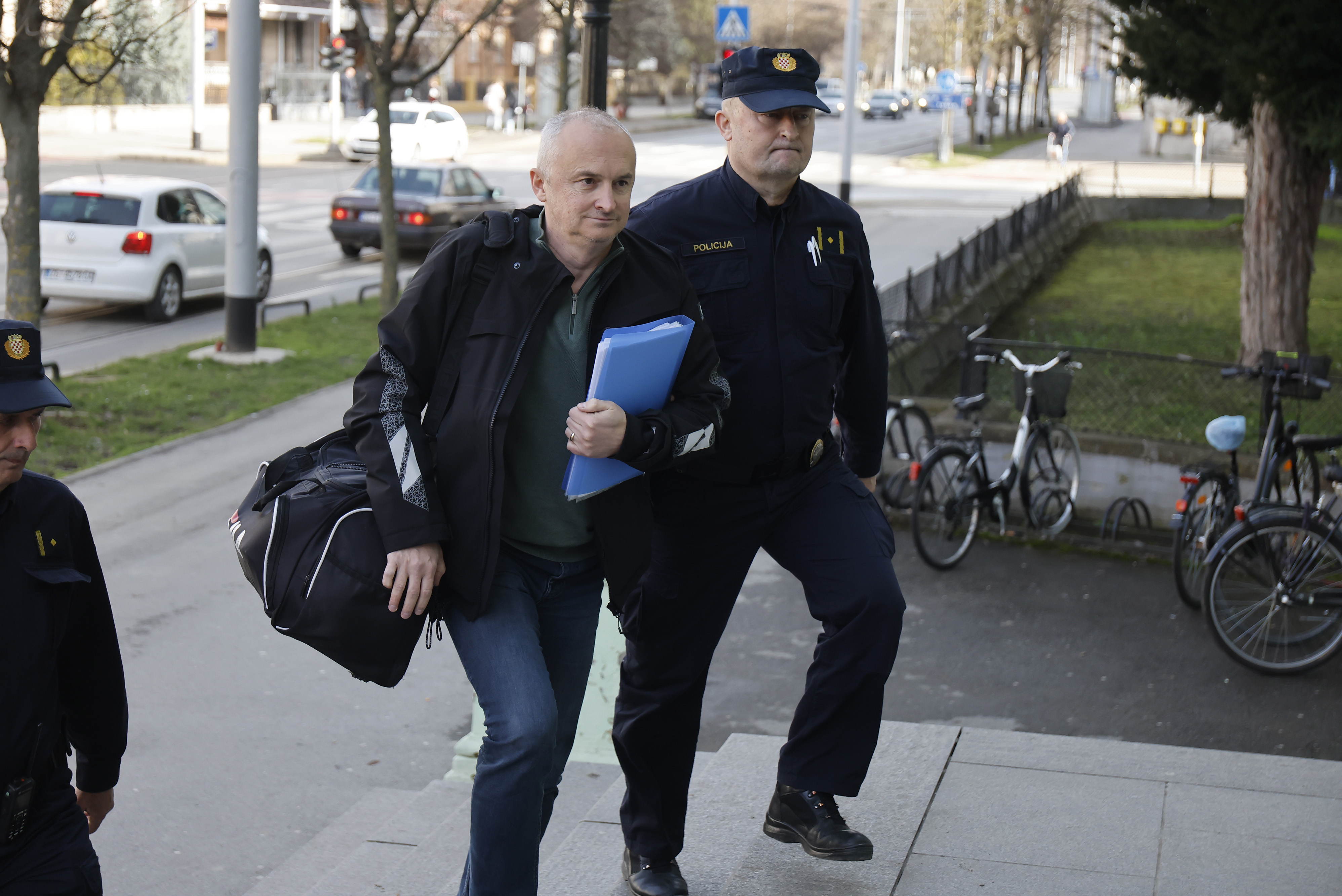 13.02.2026., Osijek - Gradonacelnika Nove Gradiske Vinka Grgica, policija je privela na Zupanijski sud kod istraznog sudca. Photo: Davor Javorovic/PIXSELL