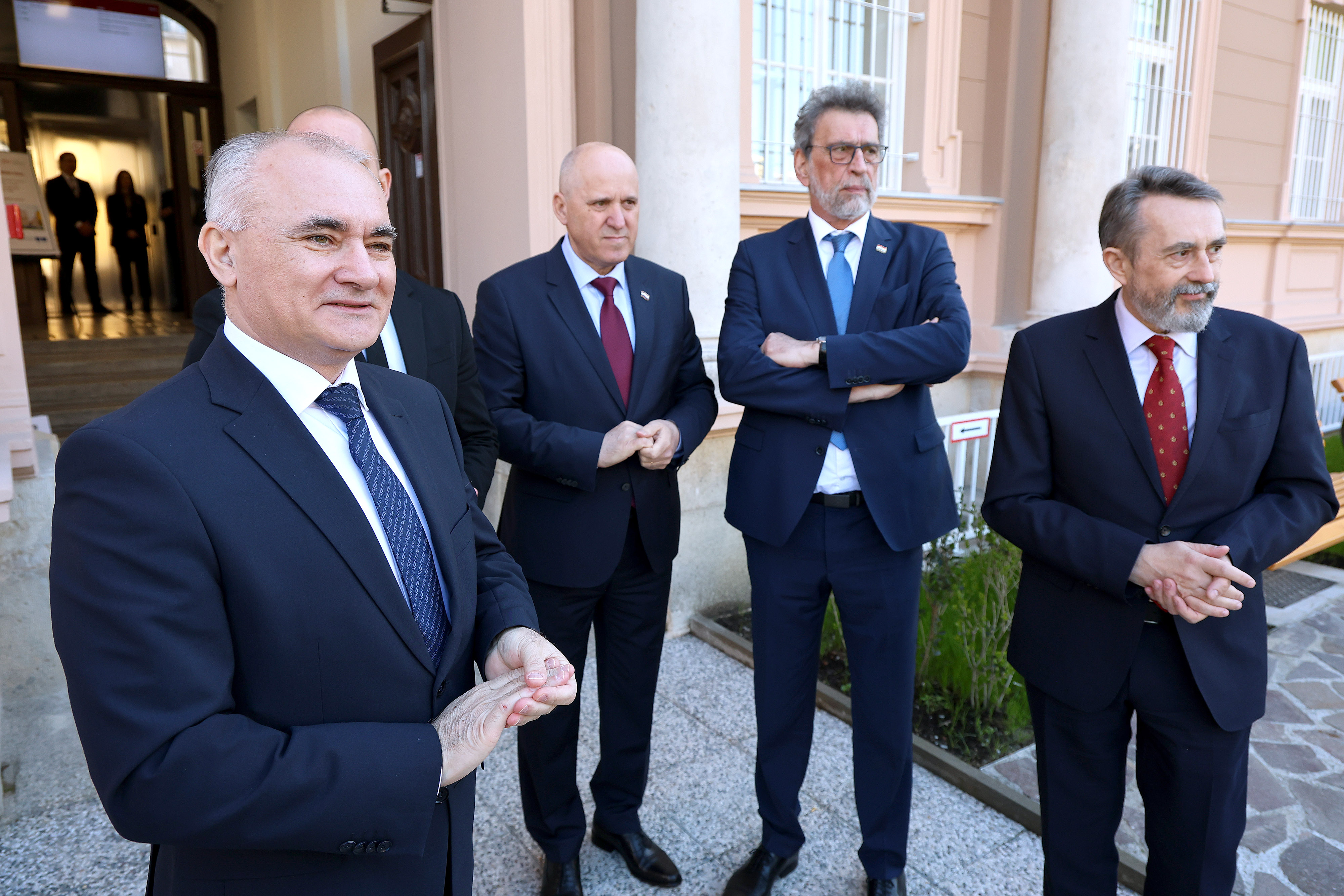 18.03.2025., Zagreb - Radovan Fuchs, Stjepan Lakusic, Damir Habijan i Ivan Kopric. Photo: Patrik Macek/PIXSELL