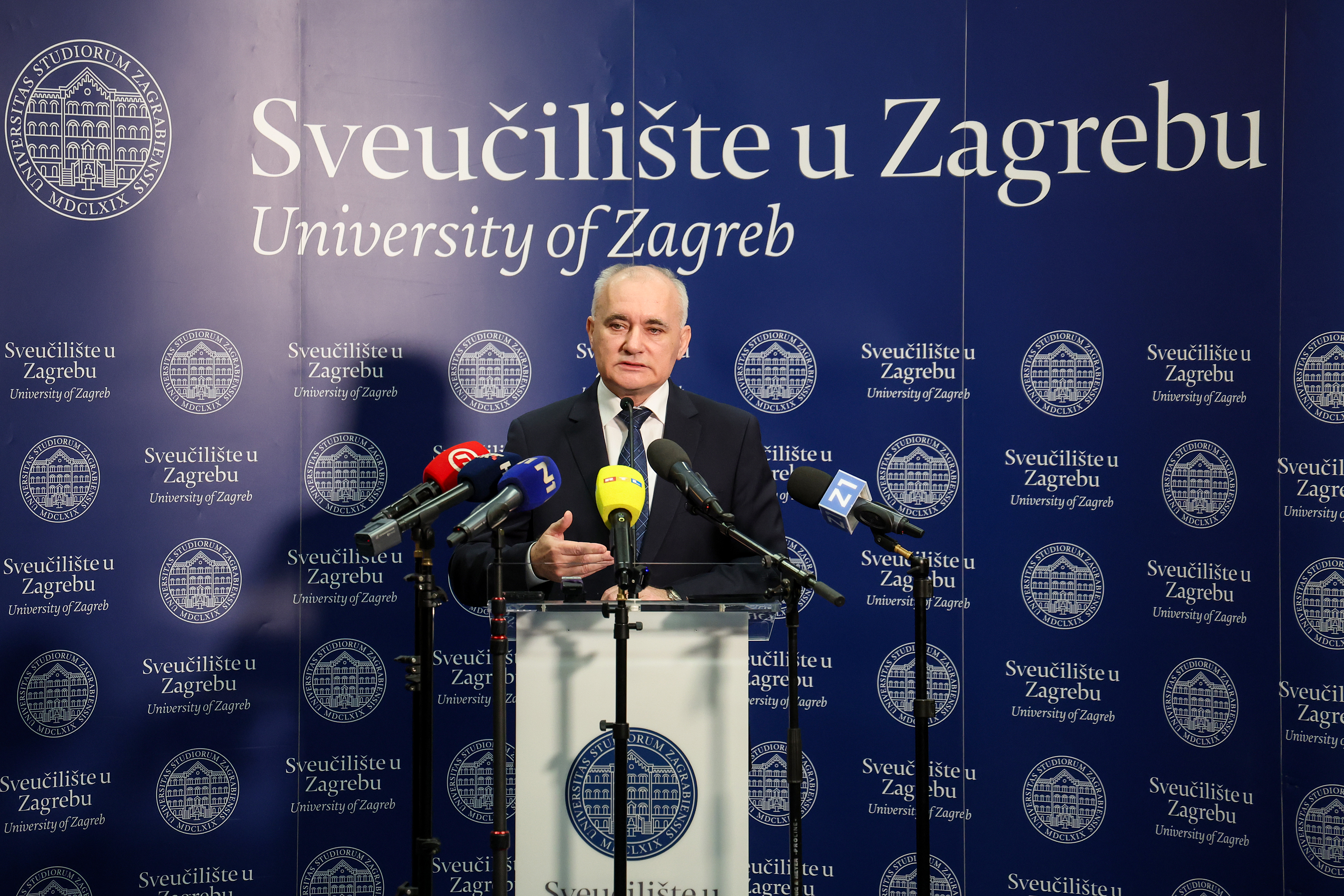 10.03.2026., Zagreb - Stjepan Lakusic ponovno izglasan za rektora Sveucilista u Zagrebu za mandatno razdoblje ak. god. 2026./2027. - ak. god. 2029./2030. Photo: Matija Habljak/PIXSELL