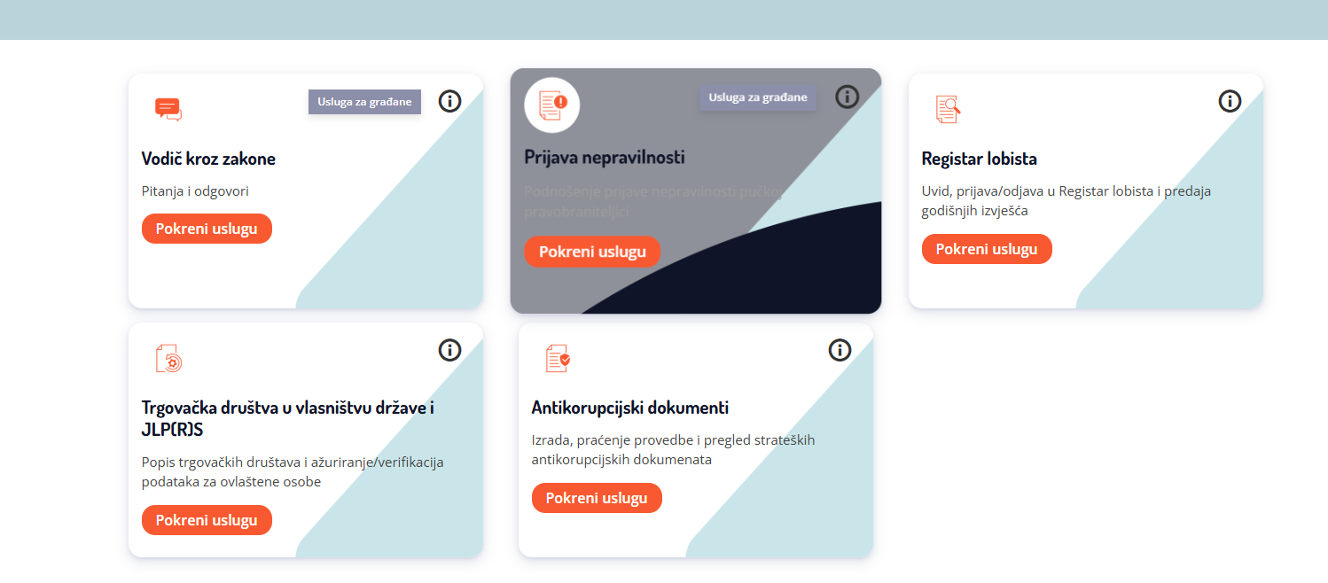 Screenshot Stop korupciji