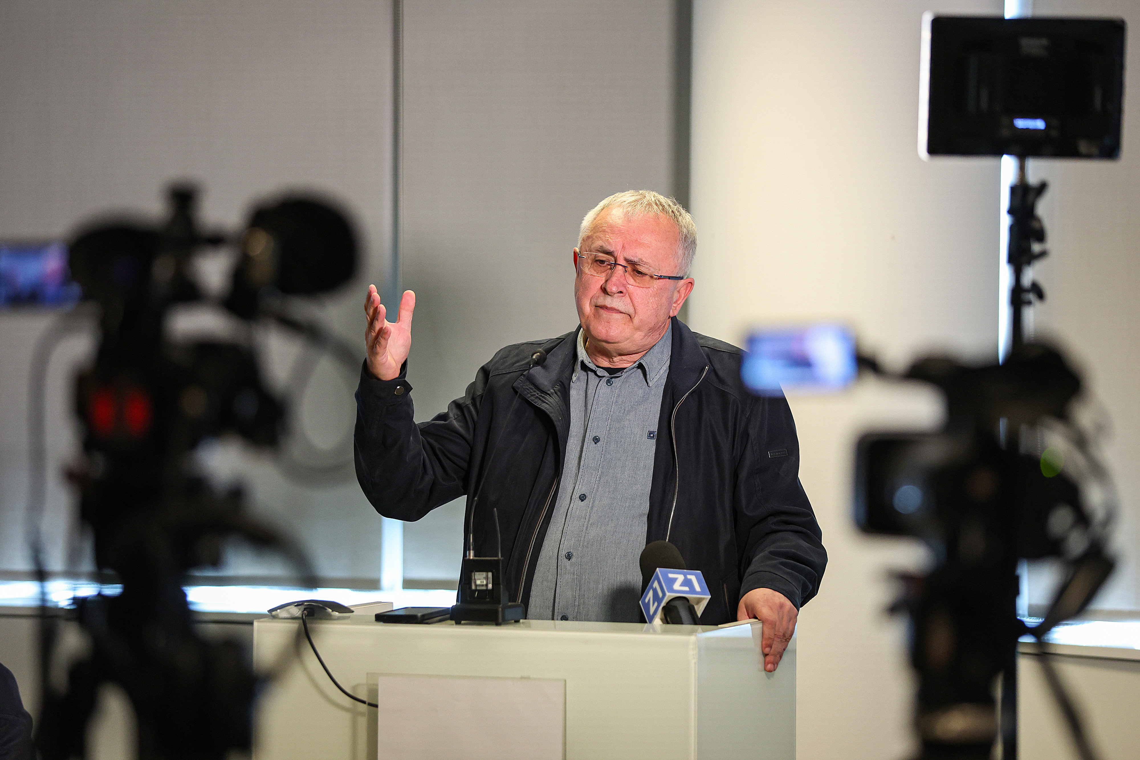 16.03.2026., Zagreb - Konferencija za novinare predstavnika sest sindikata javnih sluzbi. Photo: Goran Stanzl/PIXSELL