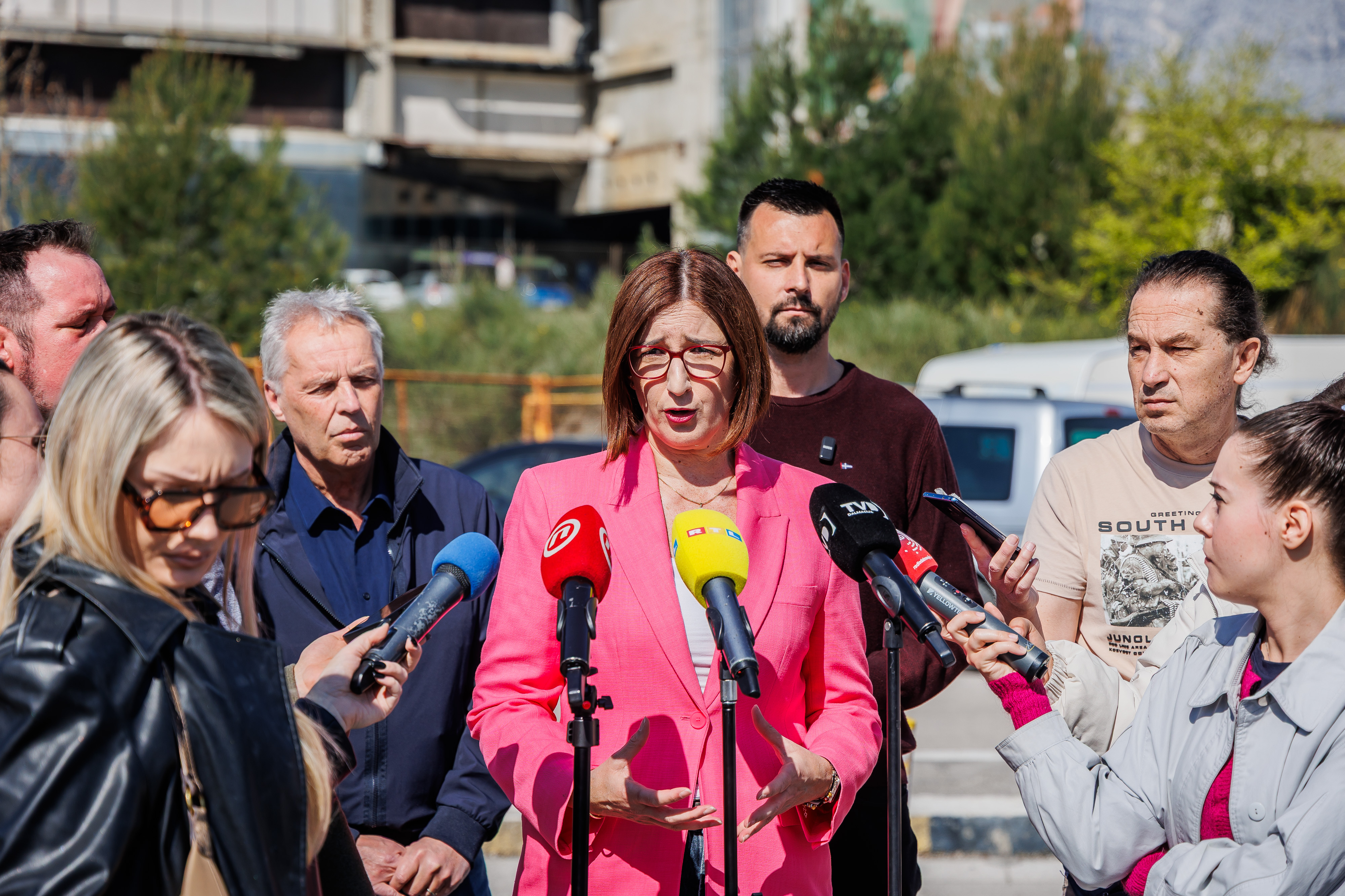 13.03.2026., Split - Ispred Spaladium Arene stranka Centar odrzala je press konferenciju. Photo: Zvonimir Barisin/PIXSELL