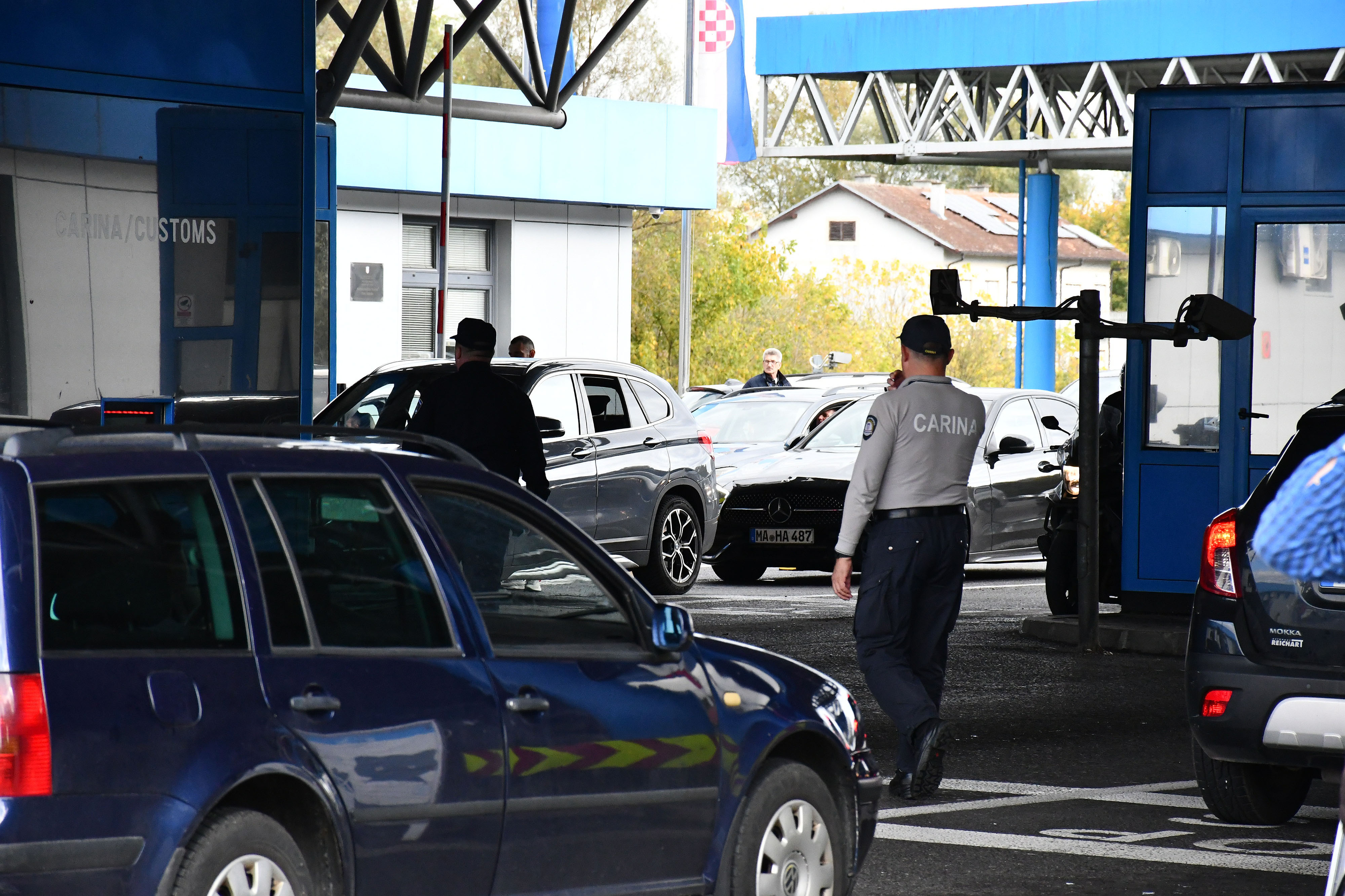 12.10.2025., Stara Gradiska - Uvodjenje Rntry/Exit sustava na granicnom prijelazu Stara Gradiska.  Photo: Ivica Galovic/PIXSELL