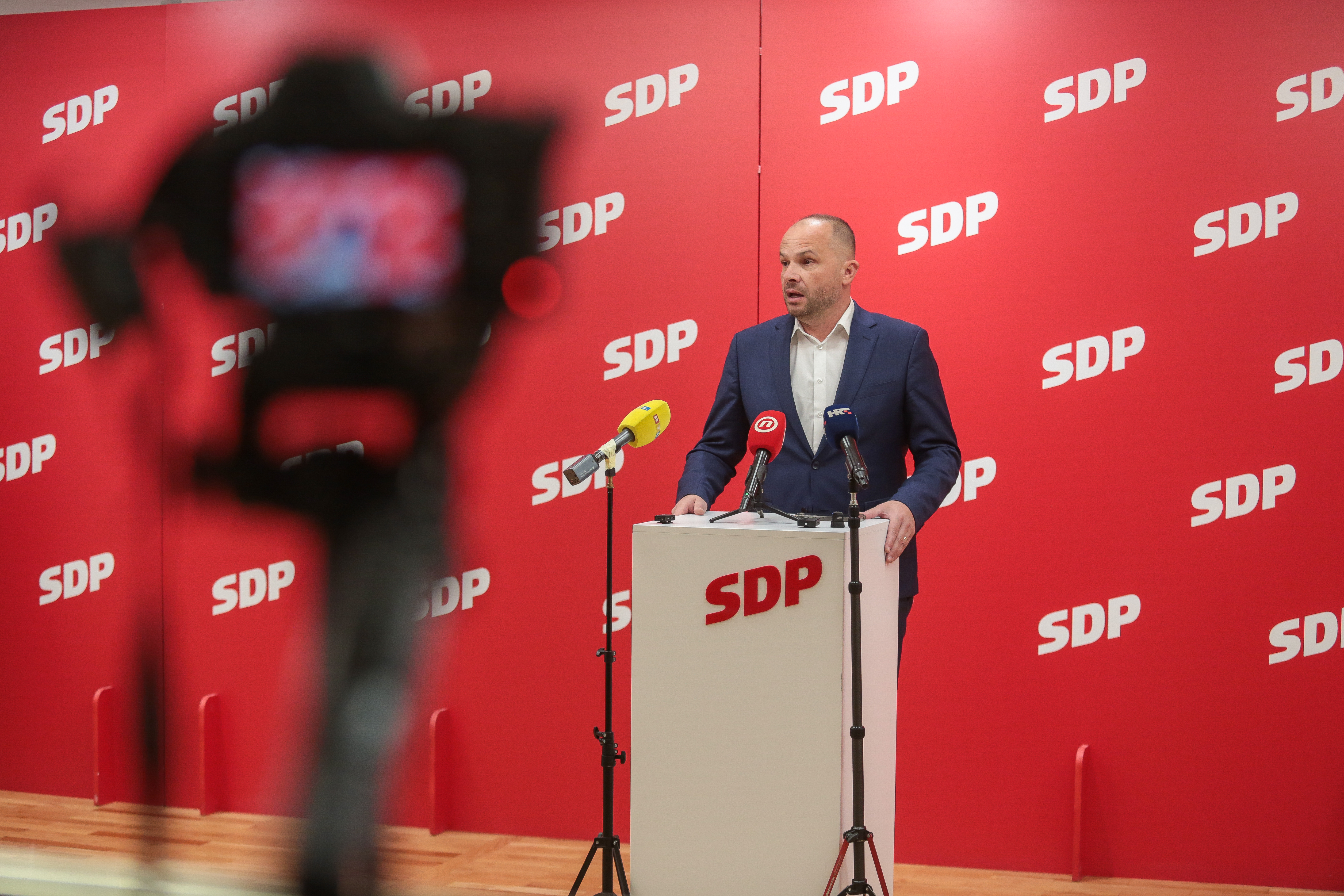 08.11.2025., Zagreb - Predsjednik SDP-a Sinisa Hajdas Doncic . Photo: Marko Seper/PIXSELL