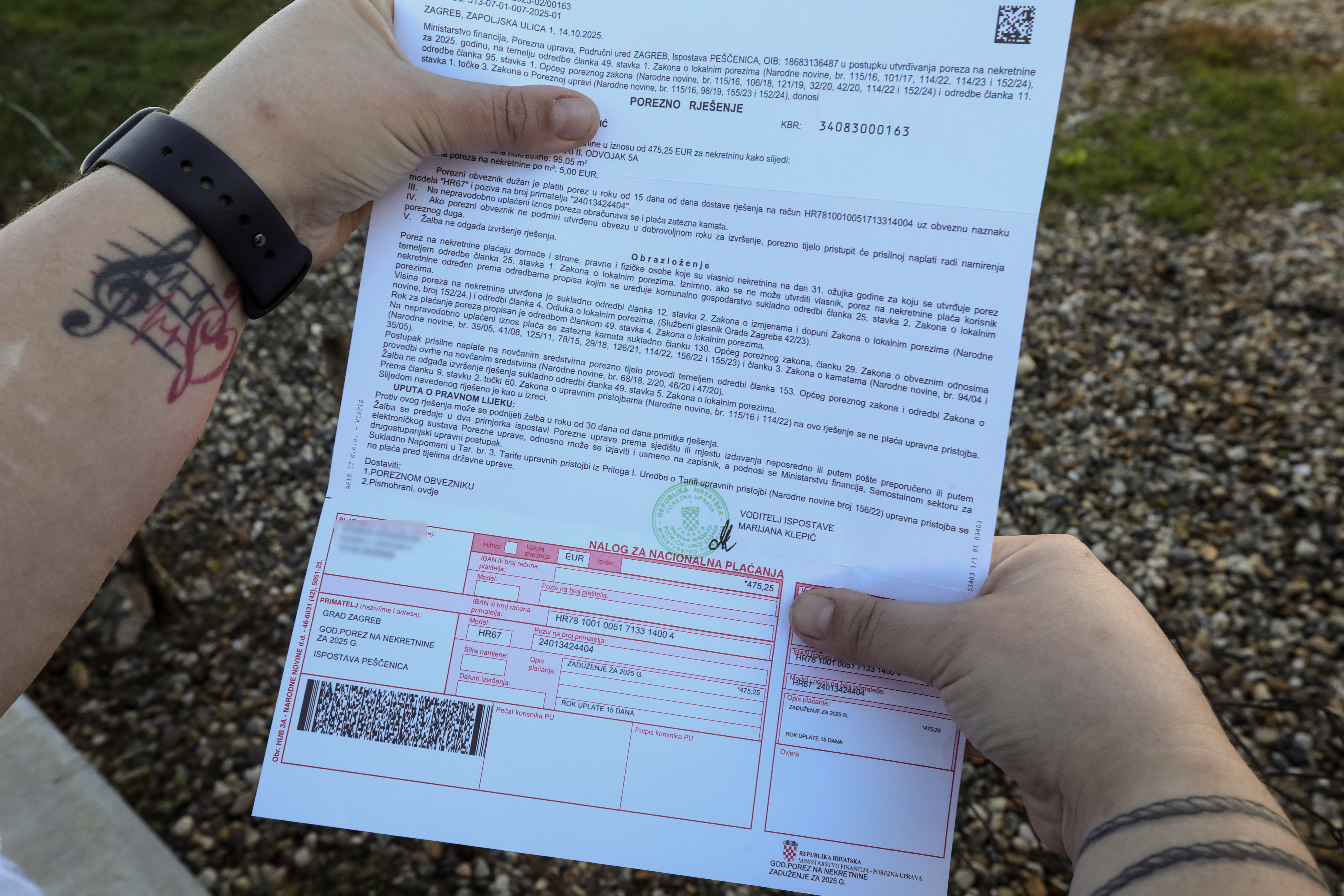 24.10.2025., Zagreb,  stanovnici Kozari puteva,  poceli su dobivati rjesenja o porezu na nekretnine koja ne bi smjela dobiti. Photo: Robert Anic/PIXSELL