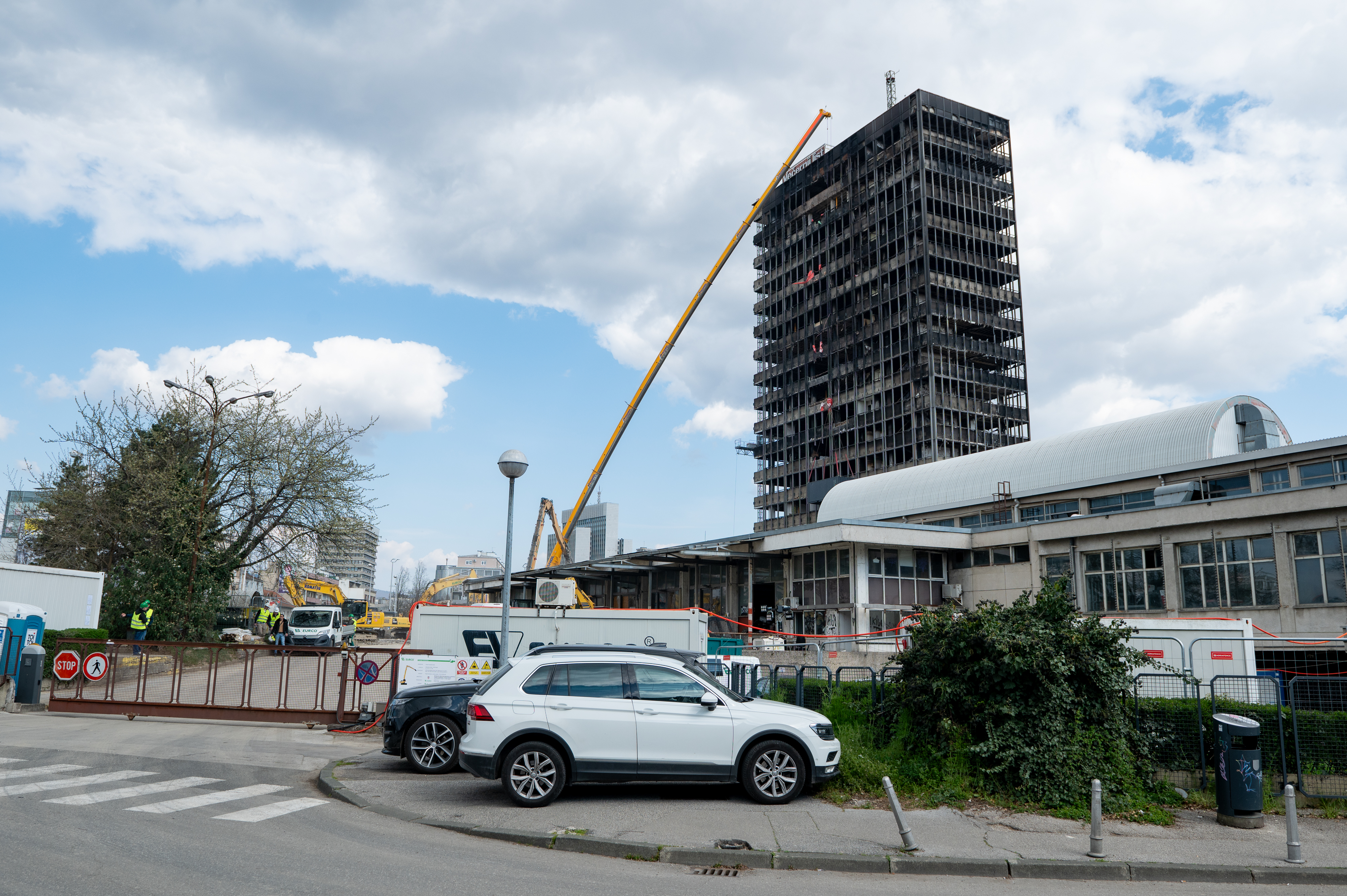 20.03.2026., Zagreb – Radovi na rusenju zgrade Vjesnika se nastavljaju. Photo: Luka Antunac/PIXSELL