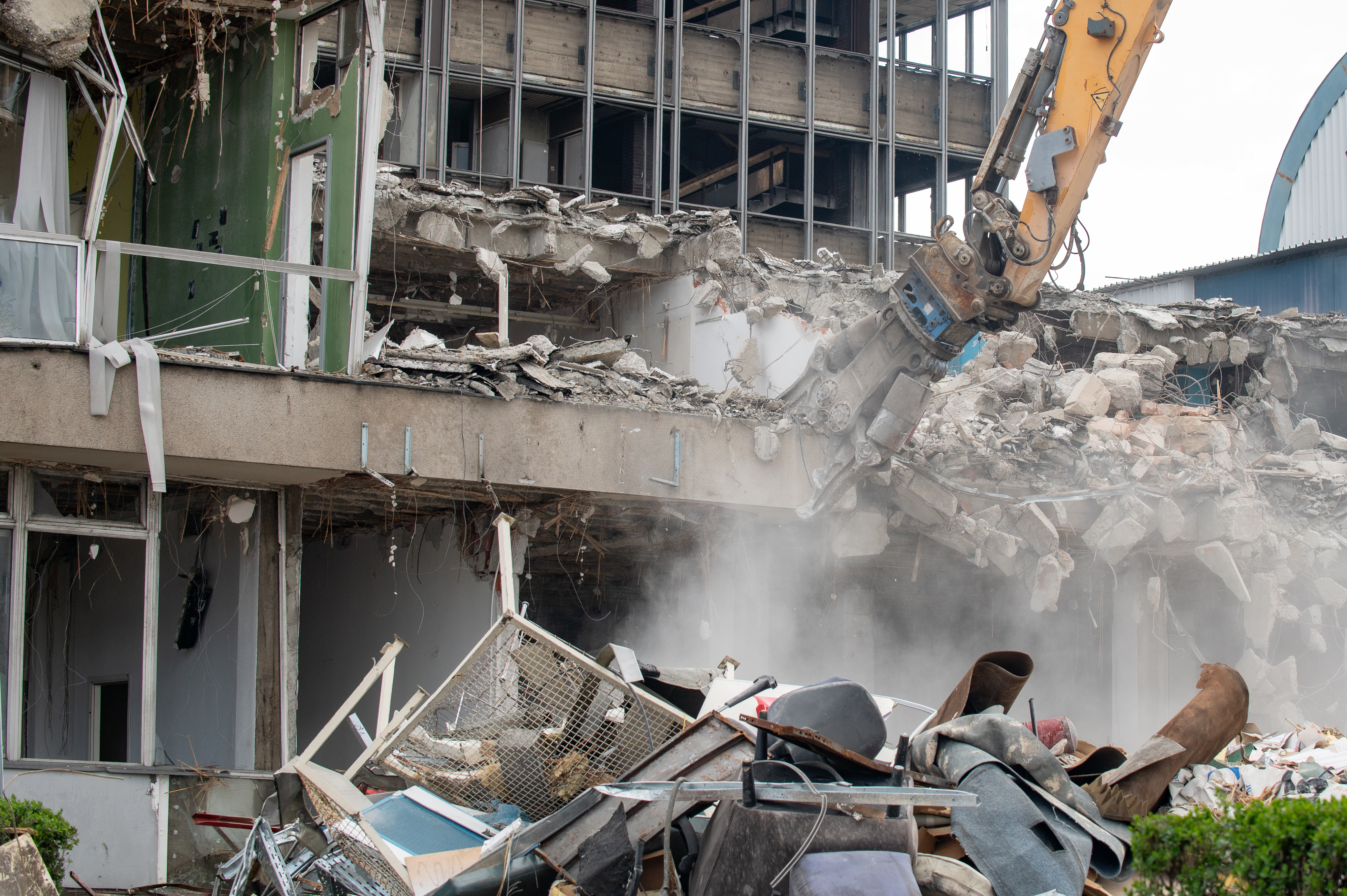 20.03.2026., Zagreb – Radovi na rusenju zgrade Vjesnika se nastavljaju. Photo: Luka Antunac/PIXSELL