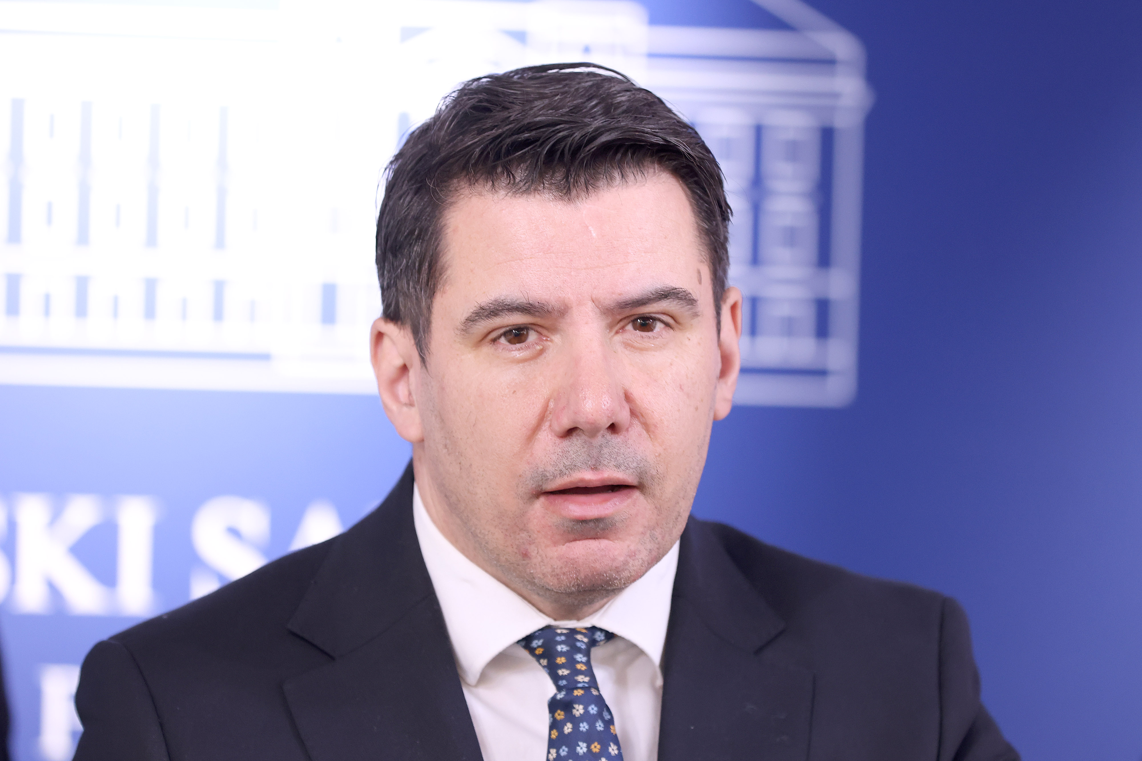 Na konferenciji za medije odrzanoj u Saboru o mjerama Vlade govorio je Nikola Grmoja. Photo: Patrik Macek/PIXSELL
