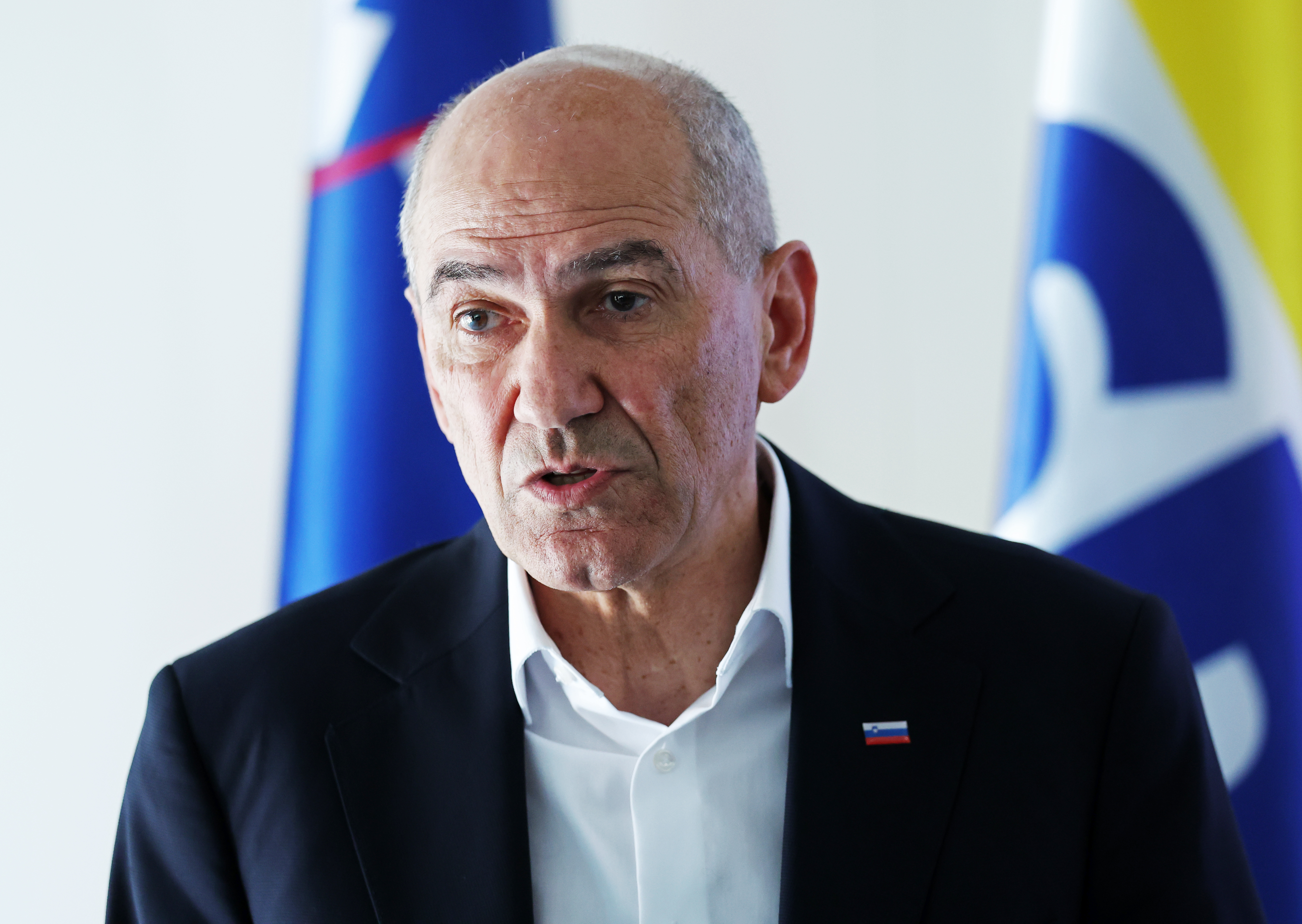 Slovenija, Ljubljana, 24.03.2026, 24. marec 2026.Novinarska konferenca predsednika Slovenske demokratske stranke Janeza Janše