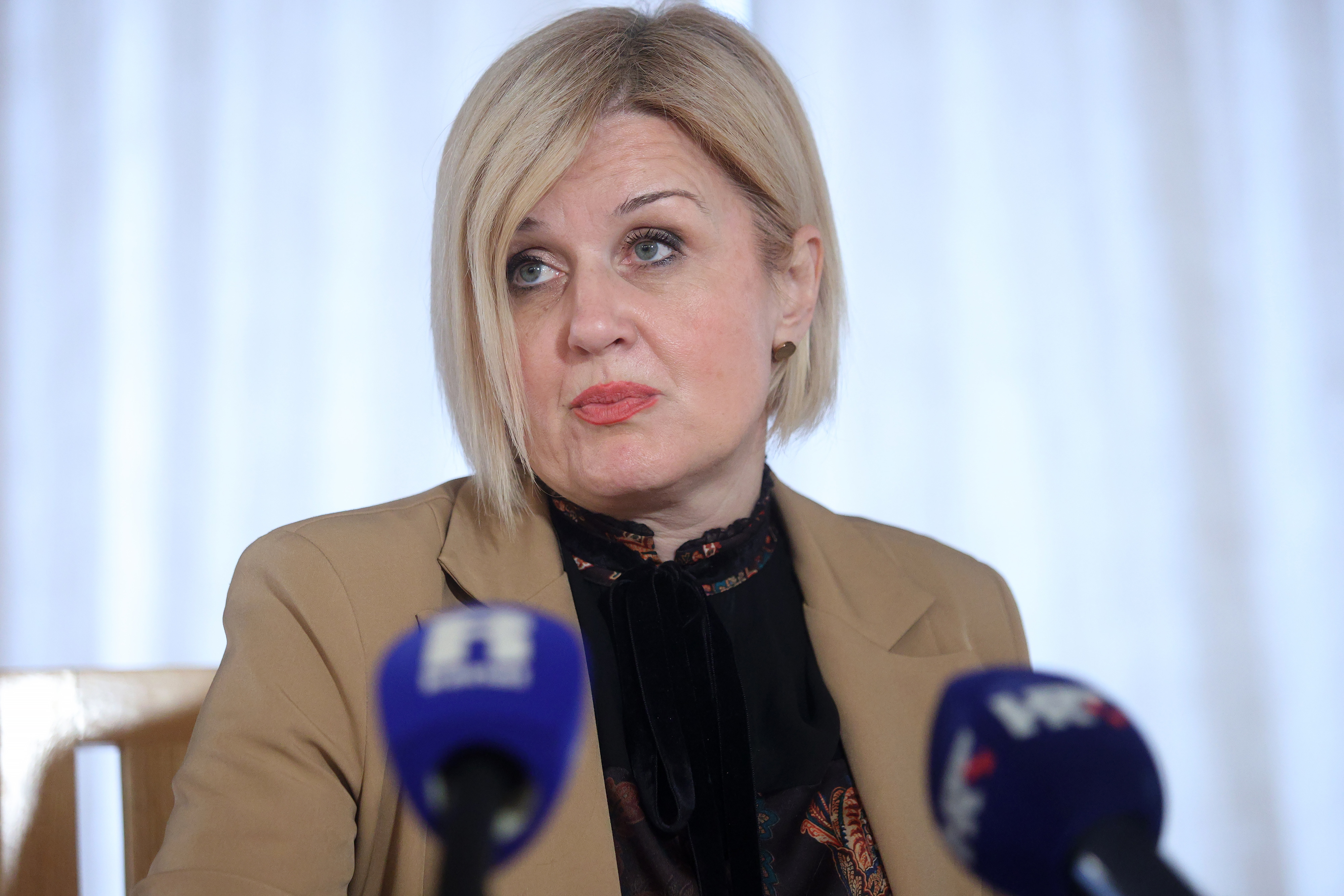 Redovita konferencija za medije gradonacelnice Ive Rincic na kojoj ce prisustvovati i zamjenik gradonacelnice Sasa Milakovic Photo: Nel Pavletic/PIXSELL