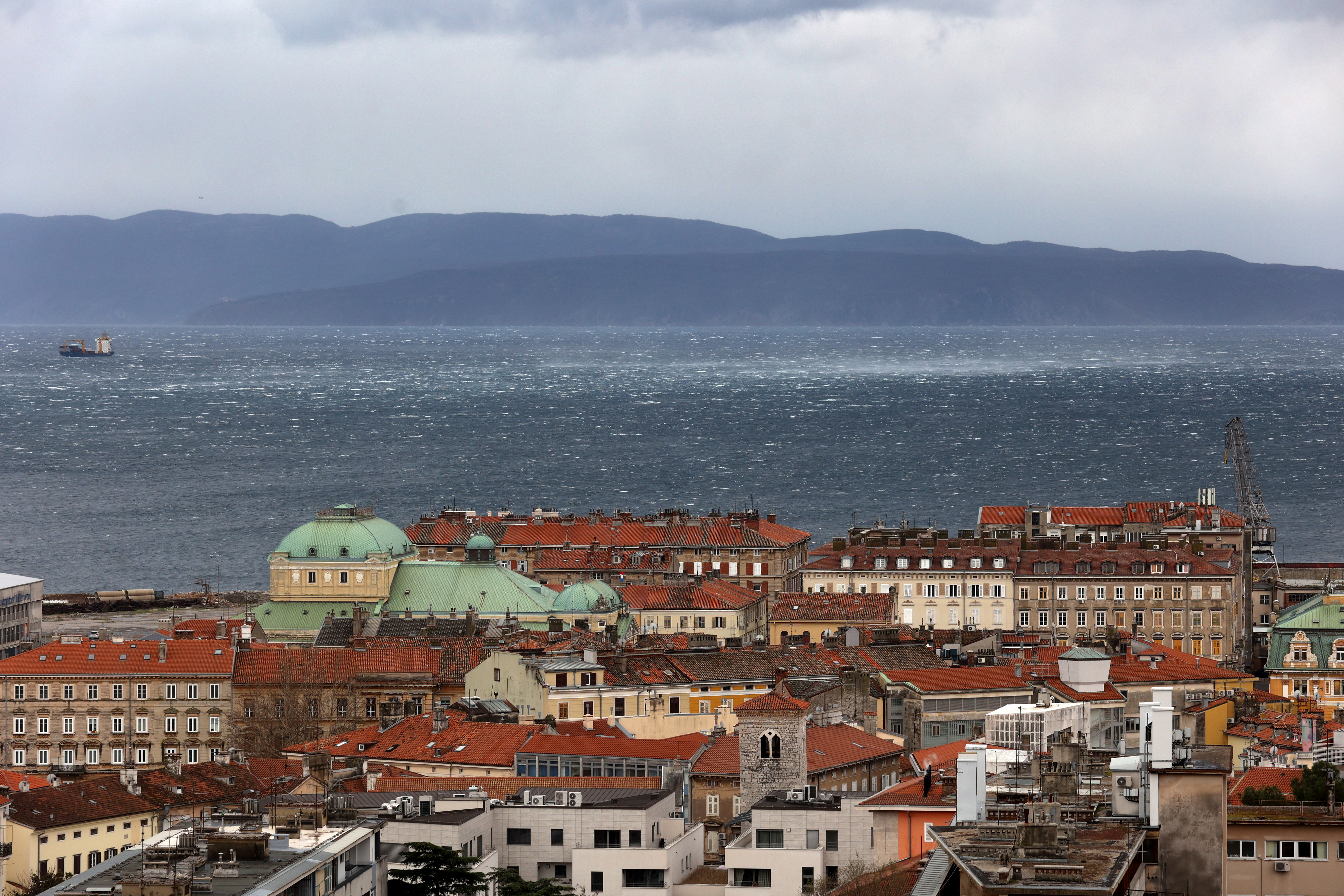 26.03.2026., Rijeka - Jaka bura na rijeckom podrucju. Photo: Nel Pavletic/PIXSELL