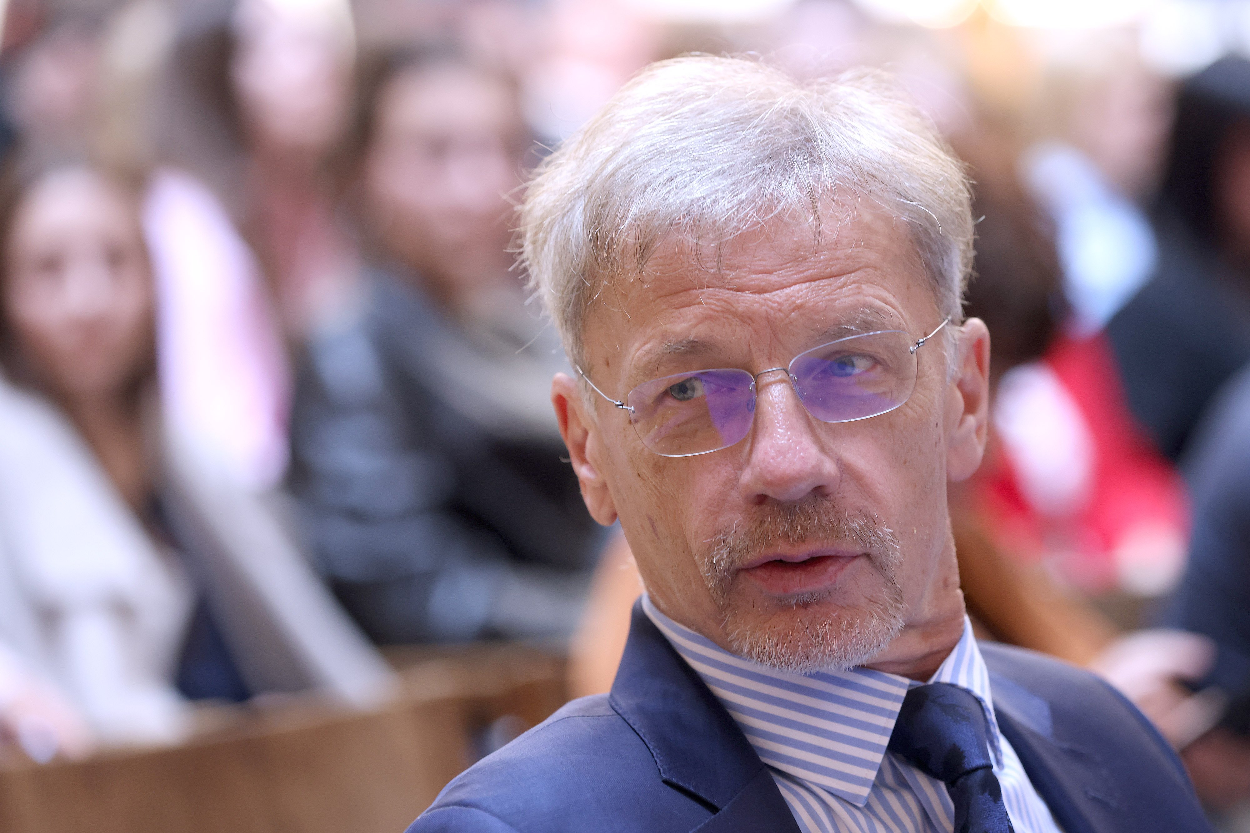 Hrvatska narodna banka (HNB) u suradnji s Hrvatskim debatnim drustvom deseti put je organizirala Veliku ucenicku debatu, ovaj put na temu "Moze li AI upravljati osobnim financijama?". Photo: Patrik Macek/PIXSELL