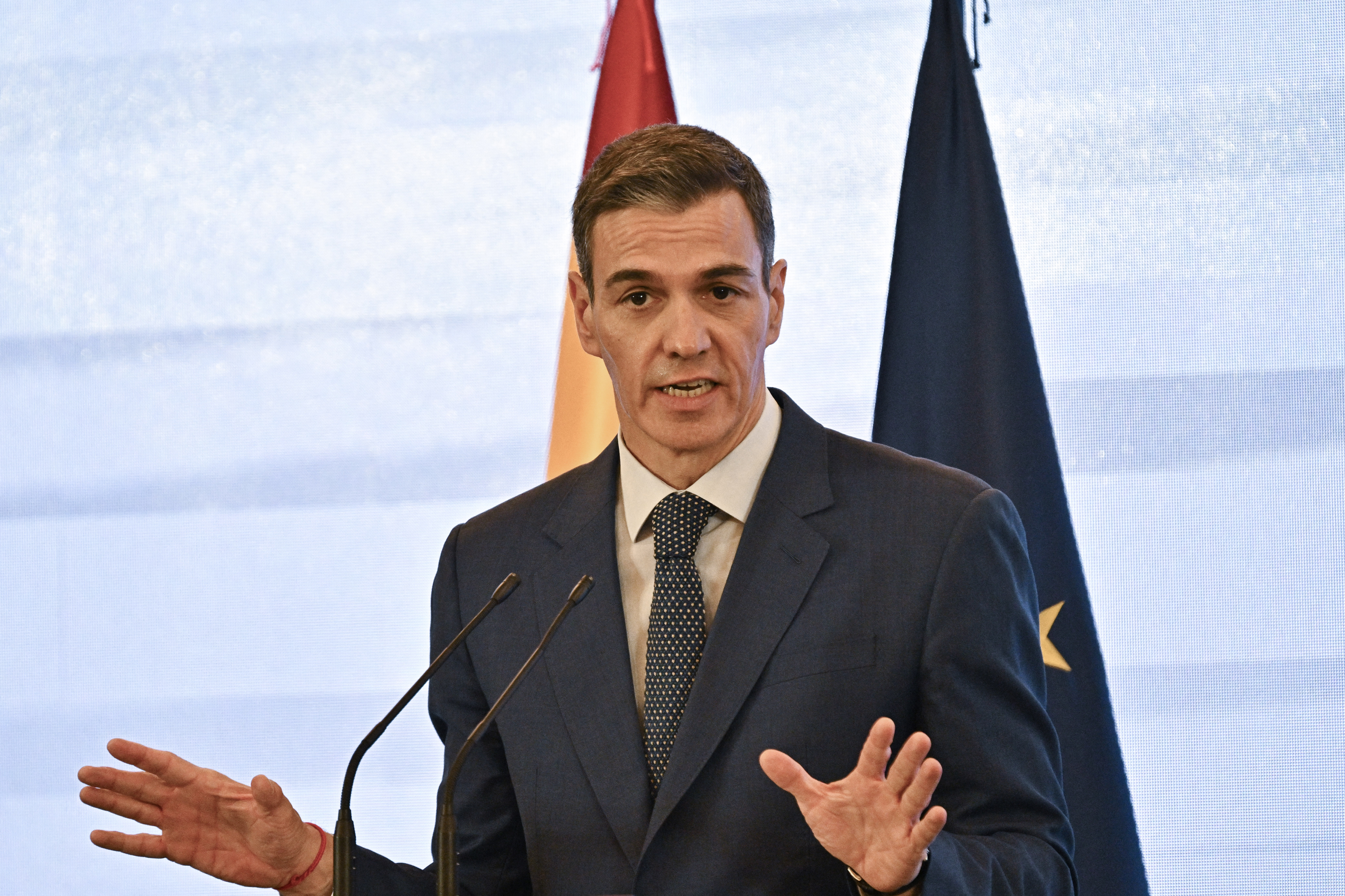 Spain's Prime Minister Pedro Sanchez. (Photo by Pedro PARDO / AFP)