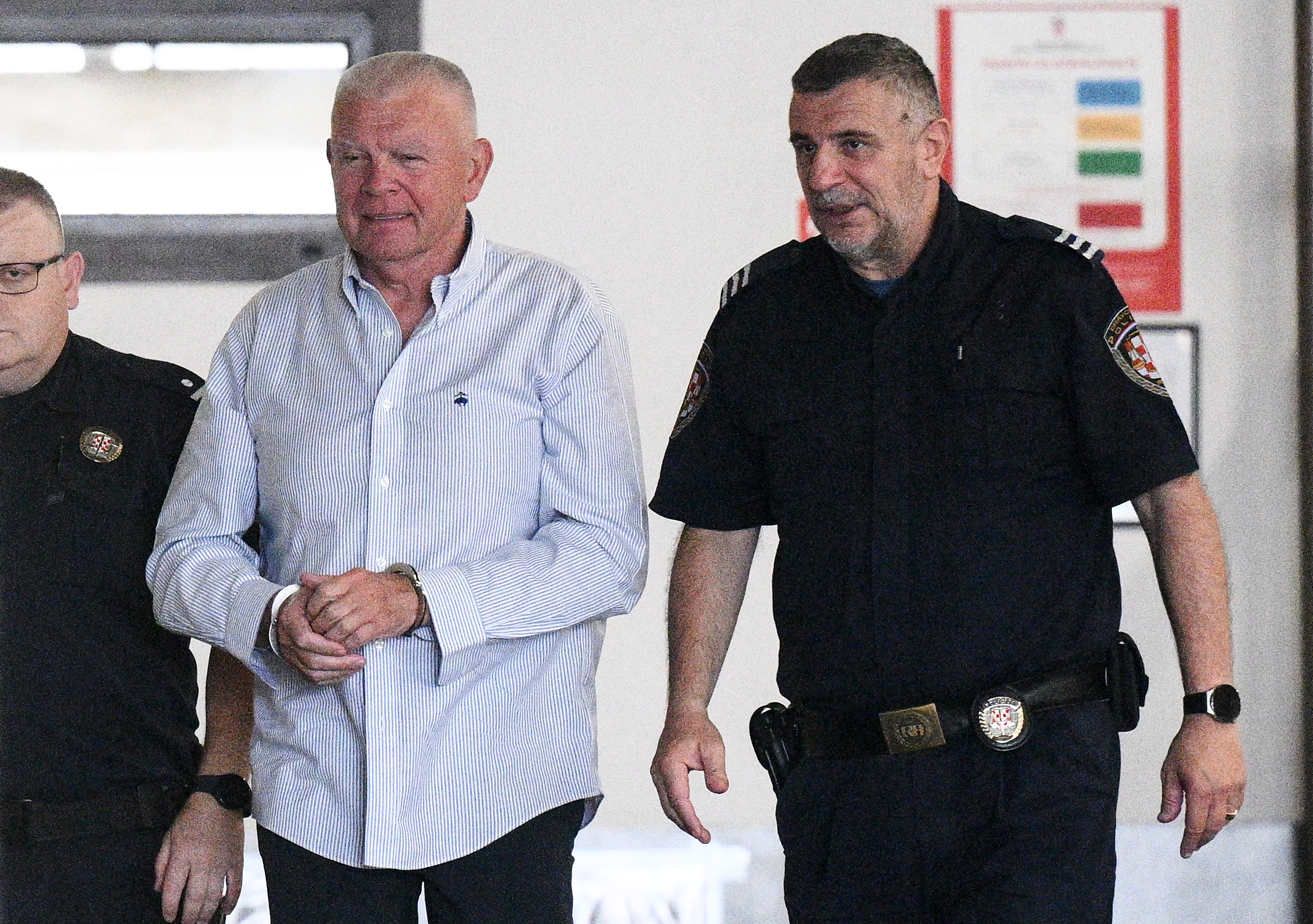 11.07.2025., Zagreb - Policija dovodi Hrvoja Petraca u prostorije USKOK-a. Photo: Davor Puklavec/PIXSELL