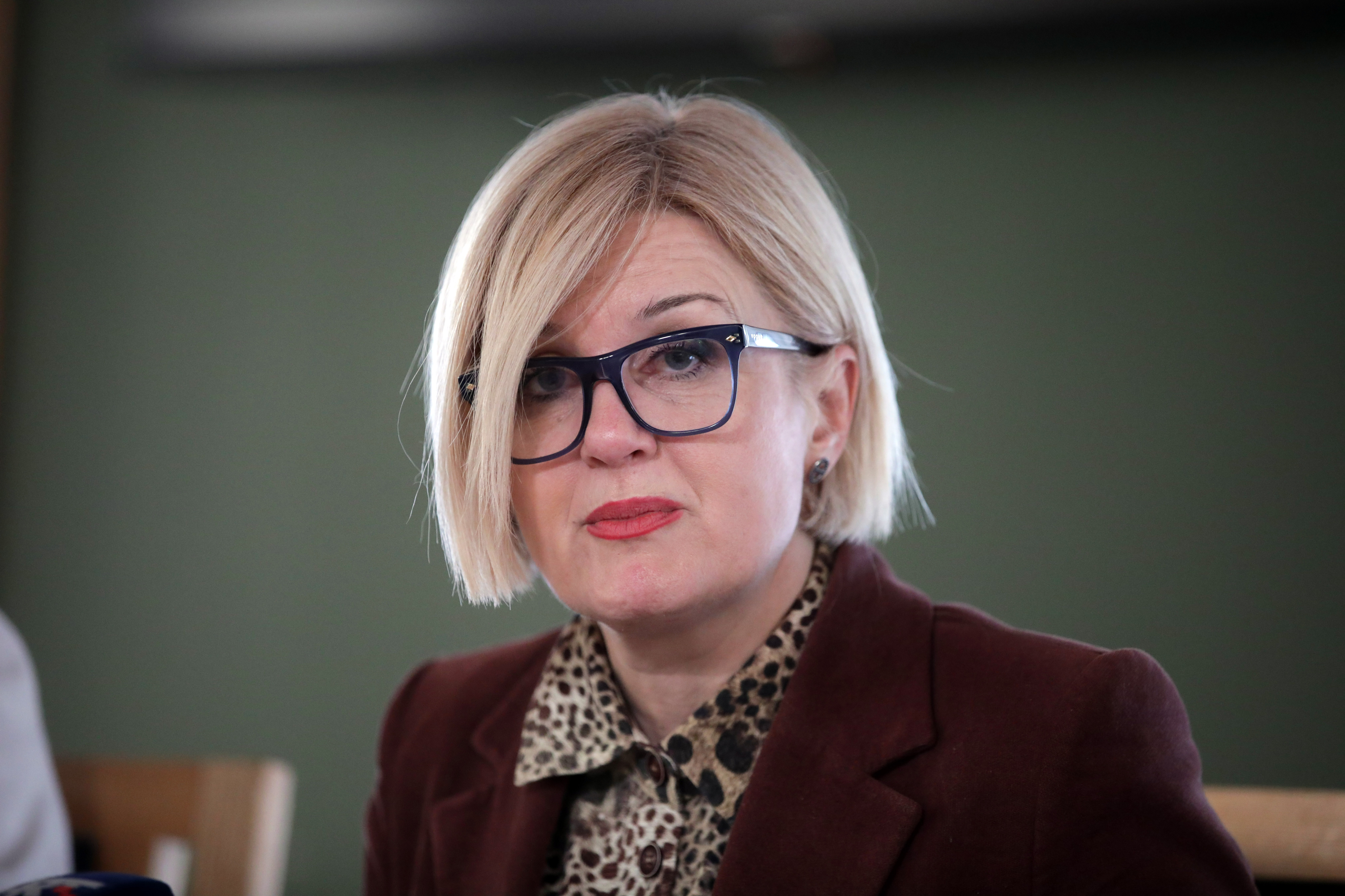 01.04.2026., Rijeka - Gradonacelnica Rijeke Iva Ricic na konferenciji za medije u Salonu Grada. Photo: Goran Kovacic/PIXSELL