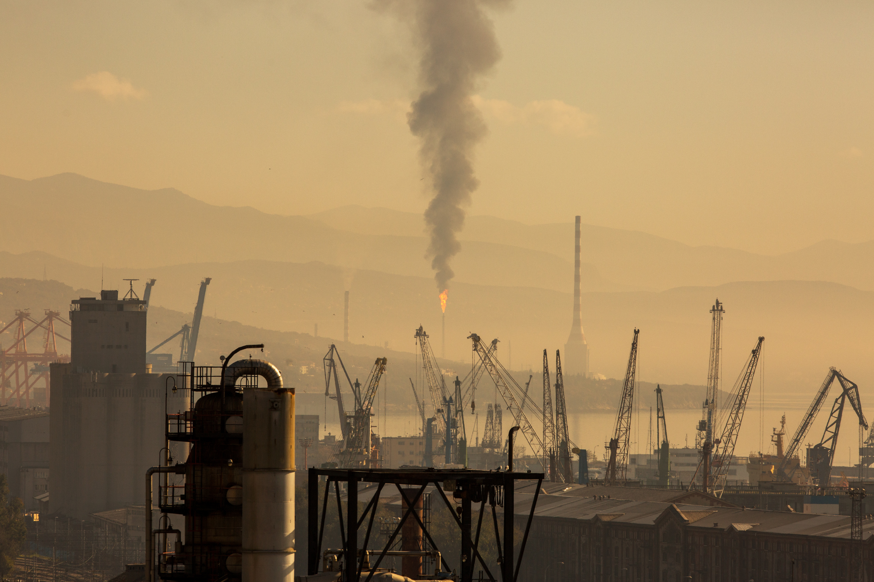 05.11.2015., Rijecka industrijska bastina s pogledom na Urinj."nPhoto: Nel Pavletic/PIXSELL