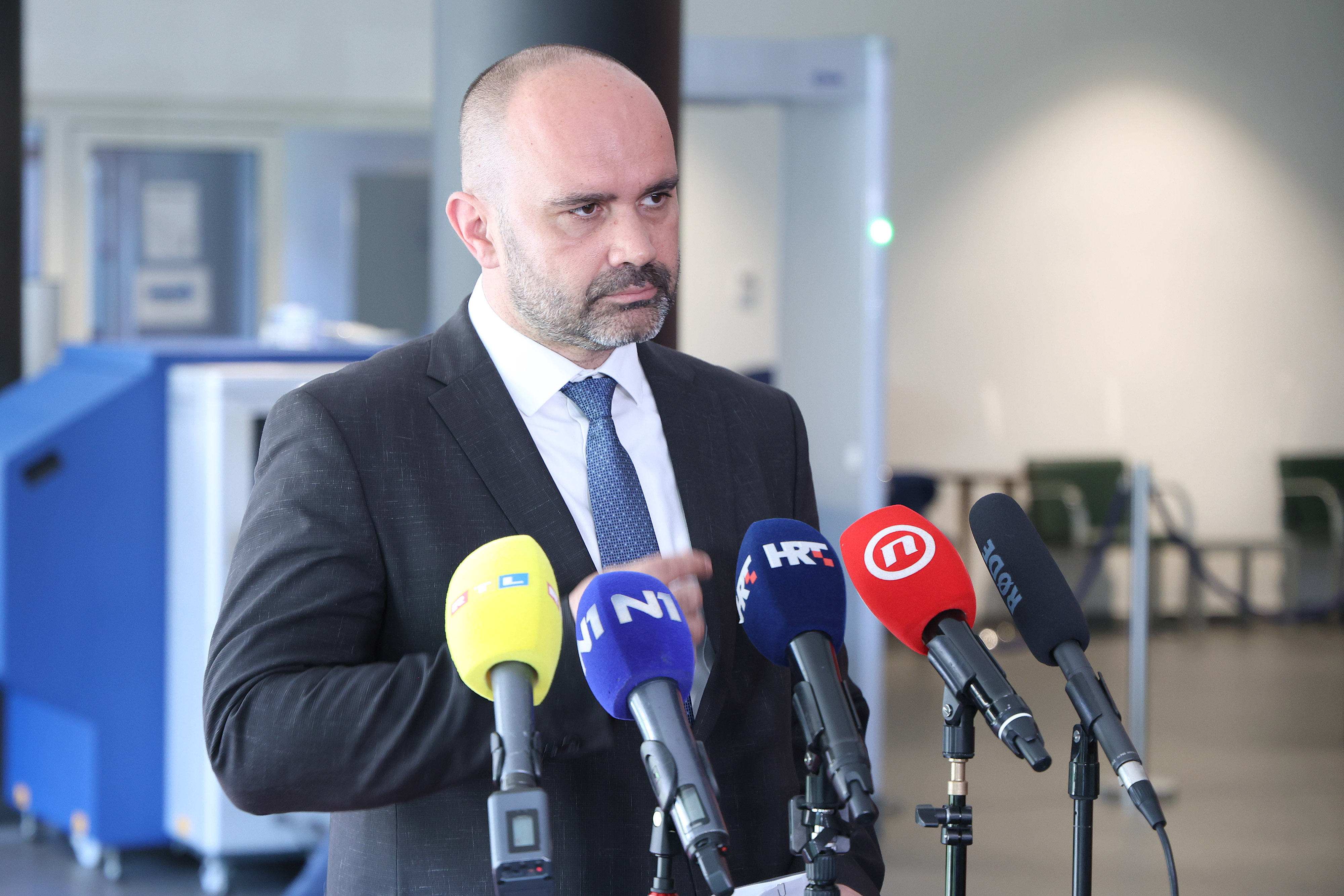 30.04.2025., Zagreb - Na konferenciji za medije odrzanoj u Saboru o optuzbama Nikole Grmoje govorio je Dalibor Milan. Photo: Patrik Macek/PIXSELL