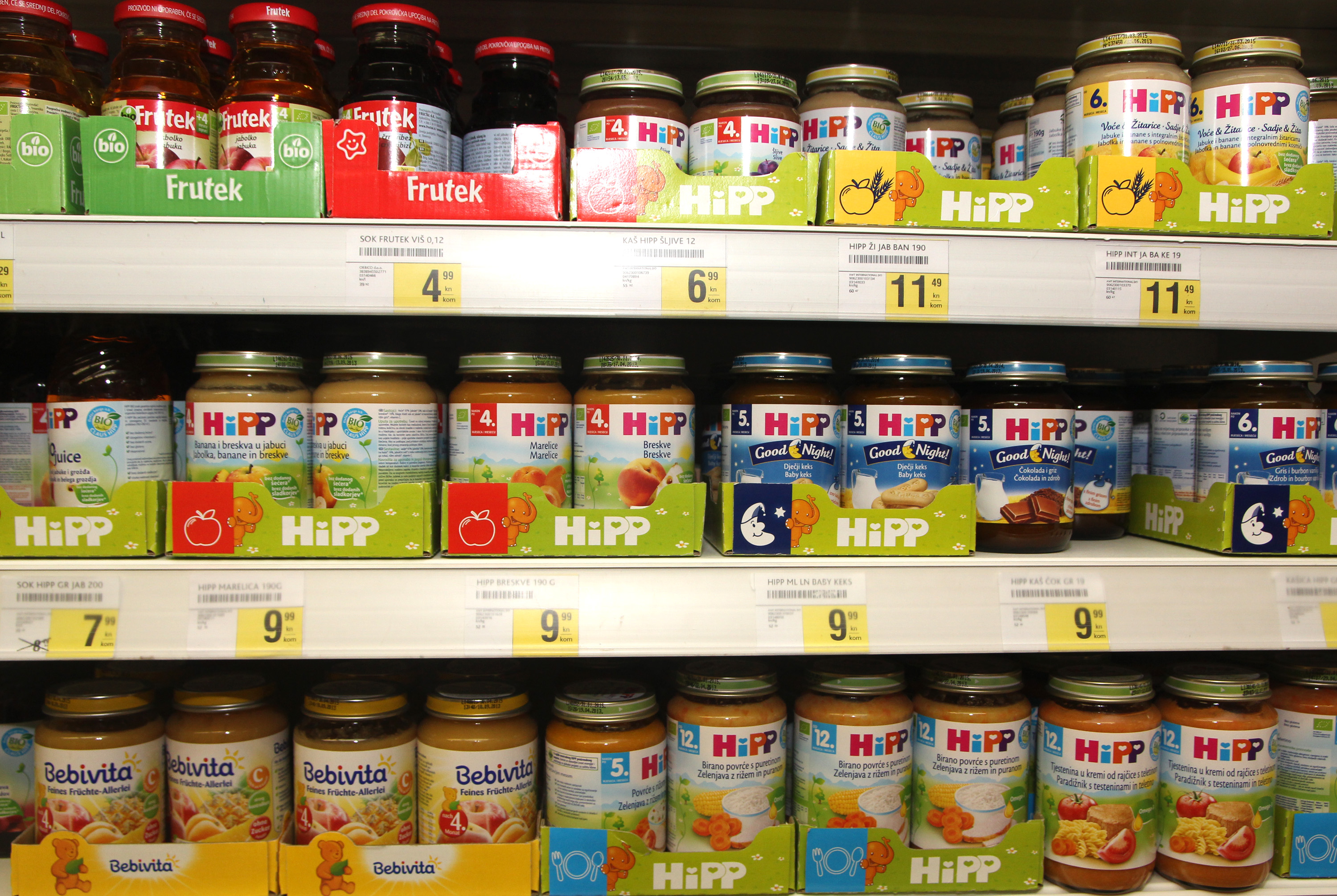 Djecja hrana. Photo: Dusko Jaramaz/PIXSELL