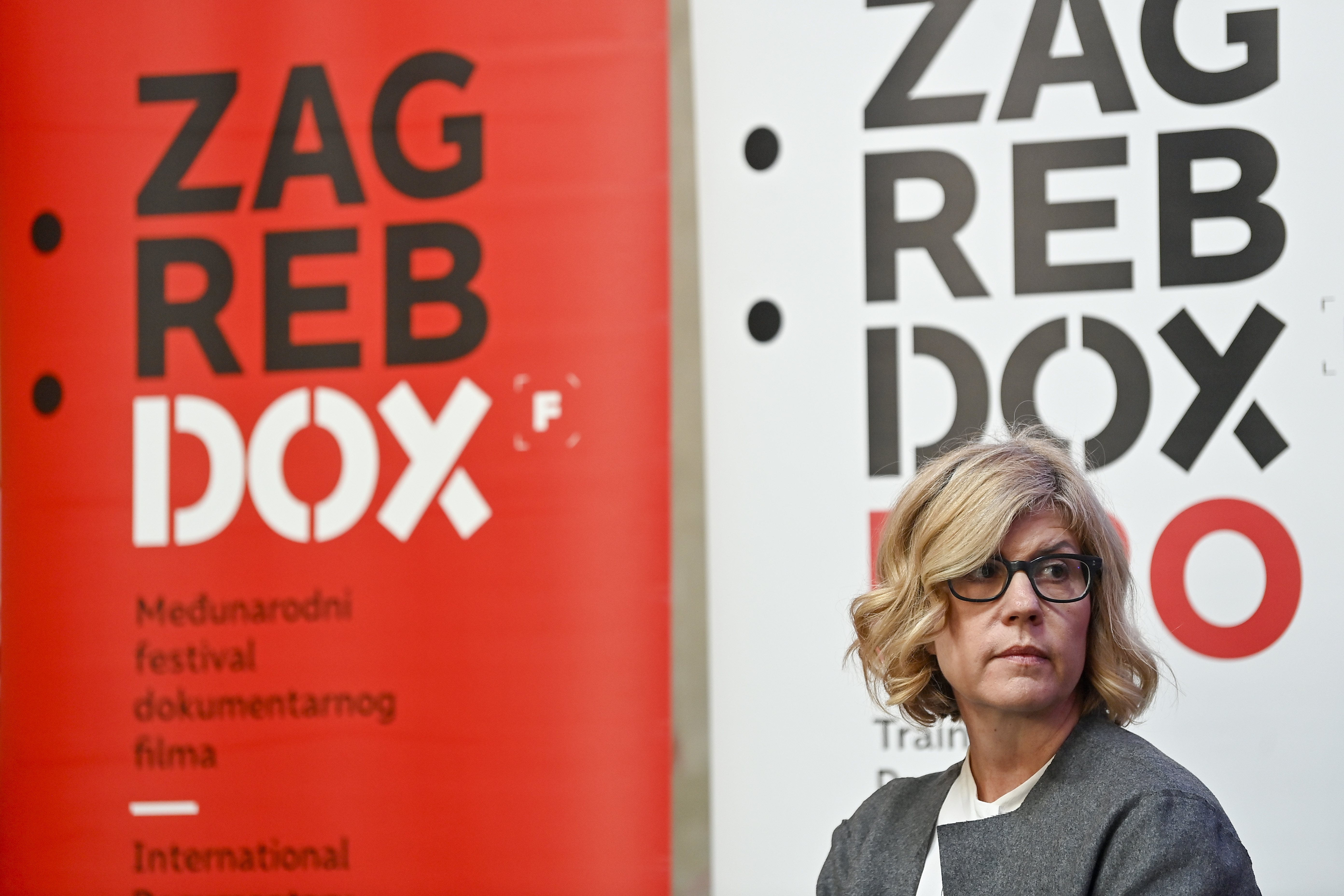 Umjetnicki direktor festivala Nenad Puhovski i izvrsni direktor Hrvoje Puksec predstavili su novo , 21. izdanje ZagrebDoxa. Photo: Igor Soban/PIXSELL