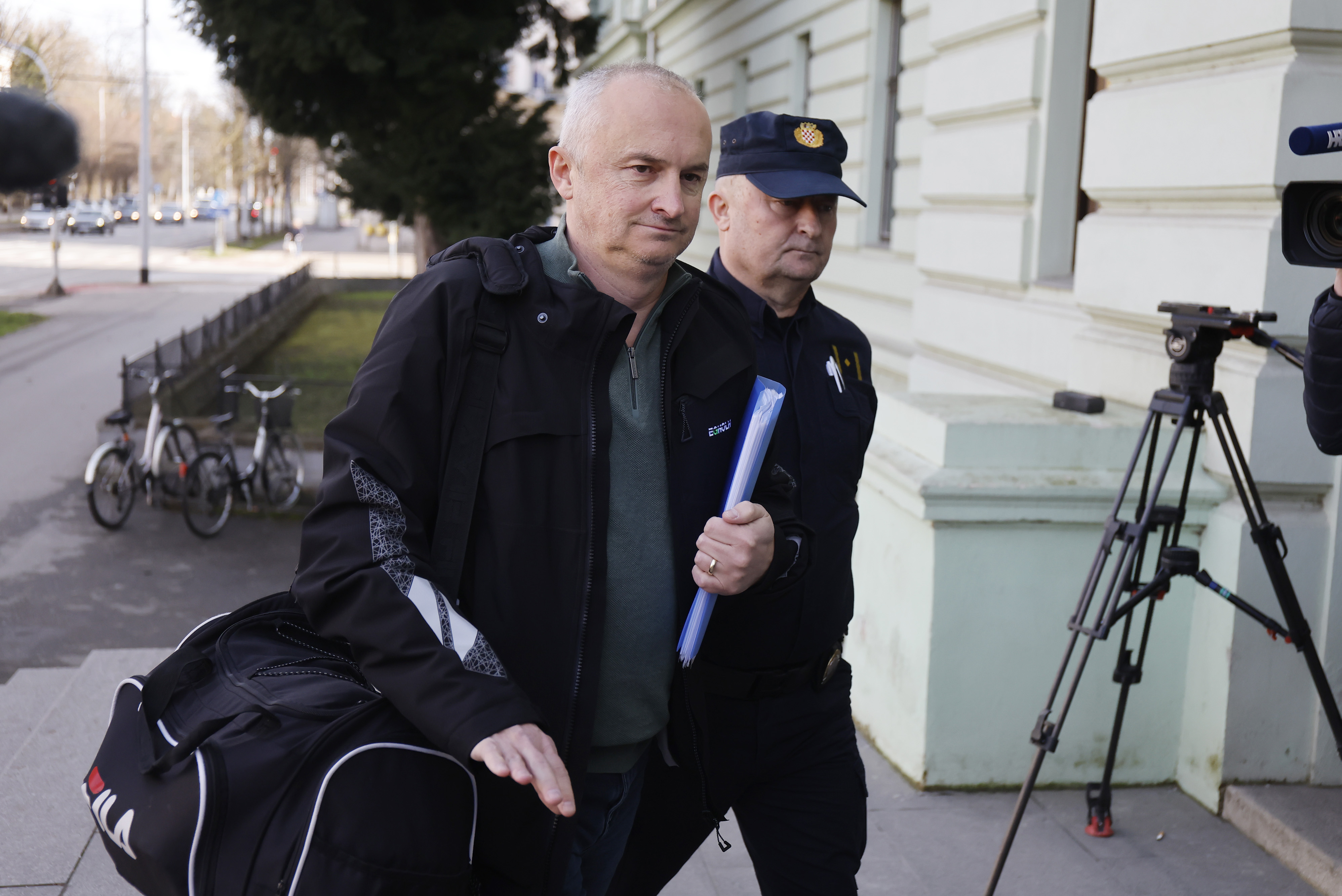 Gradonacelnika Nove Gradiske Vinka Grgica, policija je privela na Zupanijski sud kod istraznog sudca. Photo: Davor Javorovic/PIXSELL