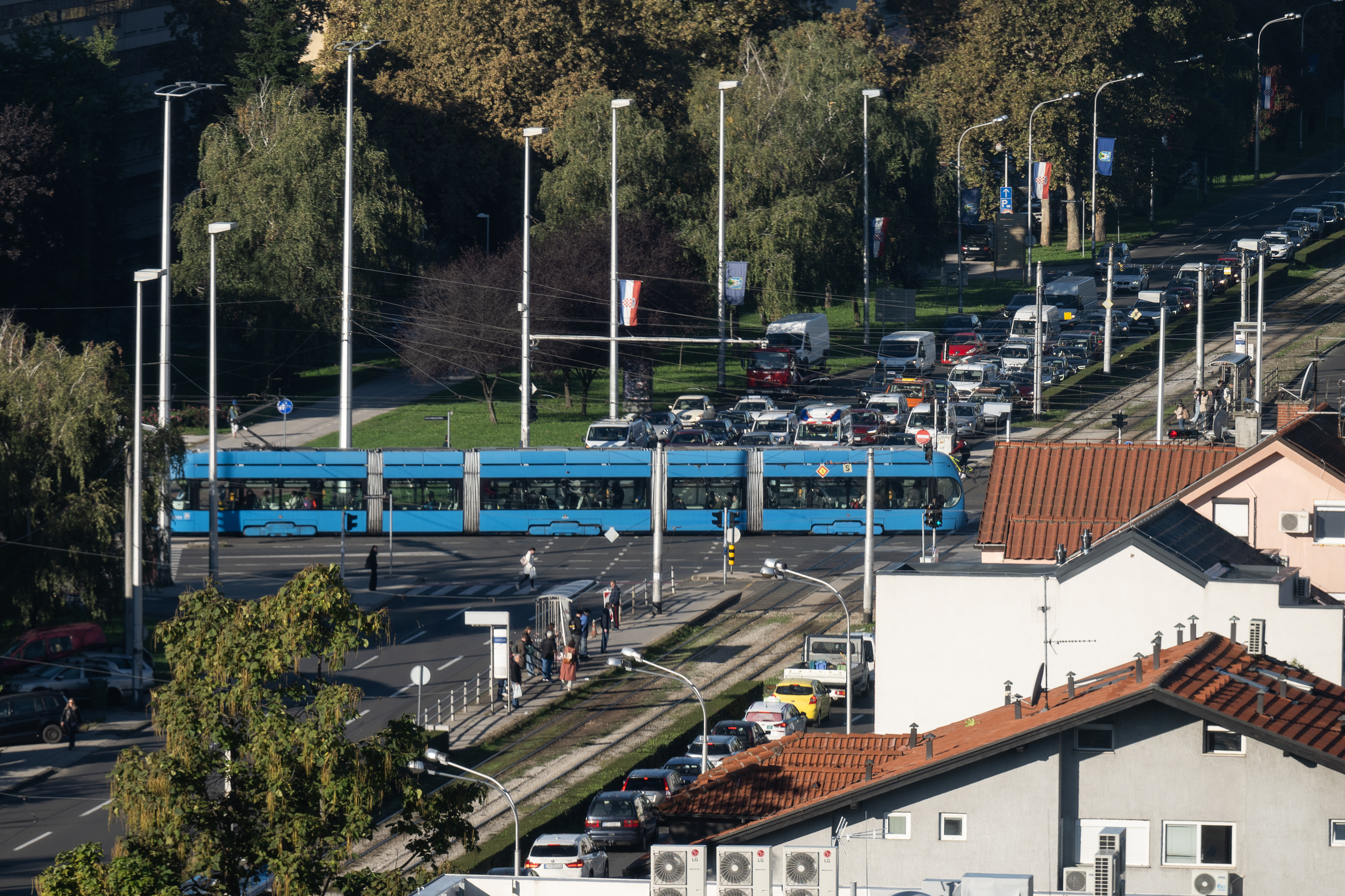 07.10.2024., Zagreb - Krizanje Ulice grada Vukovara i Avenije Marina Drzica. Photo: Davor Puklavec/PIXSELL