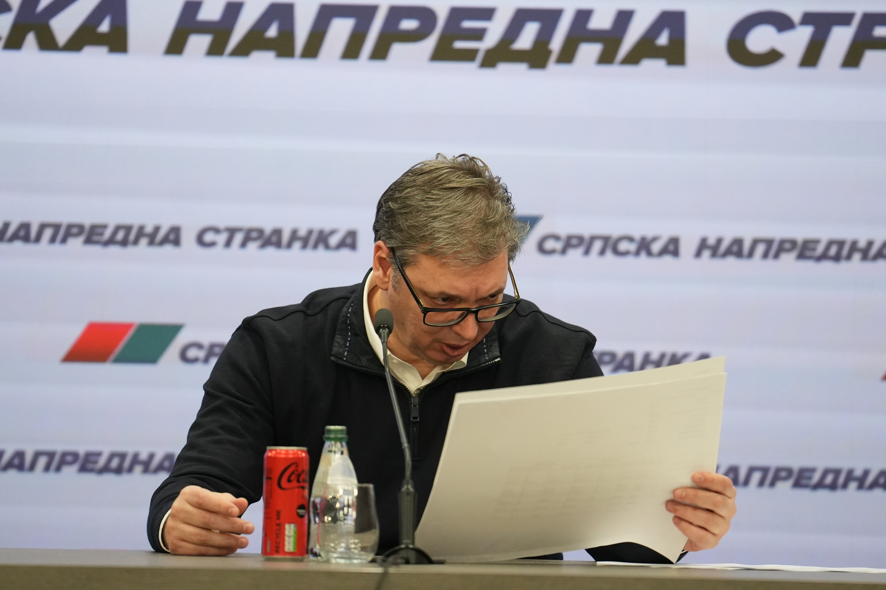 29, March, 2026, Belgrade  - President of the Republic of Serbia and member of the Presidency of the Serbian Progressive Party Aleksandar Vucic Photo: Antonio Ahel/Ata  images/PIXSELL