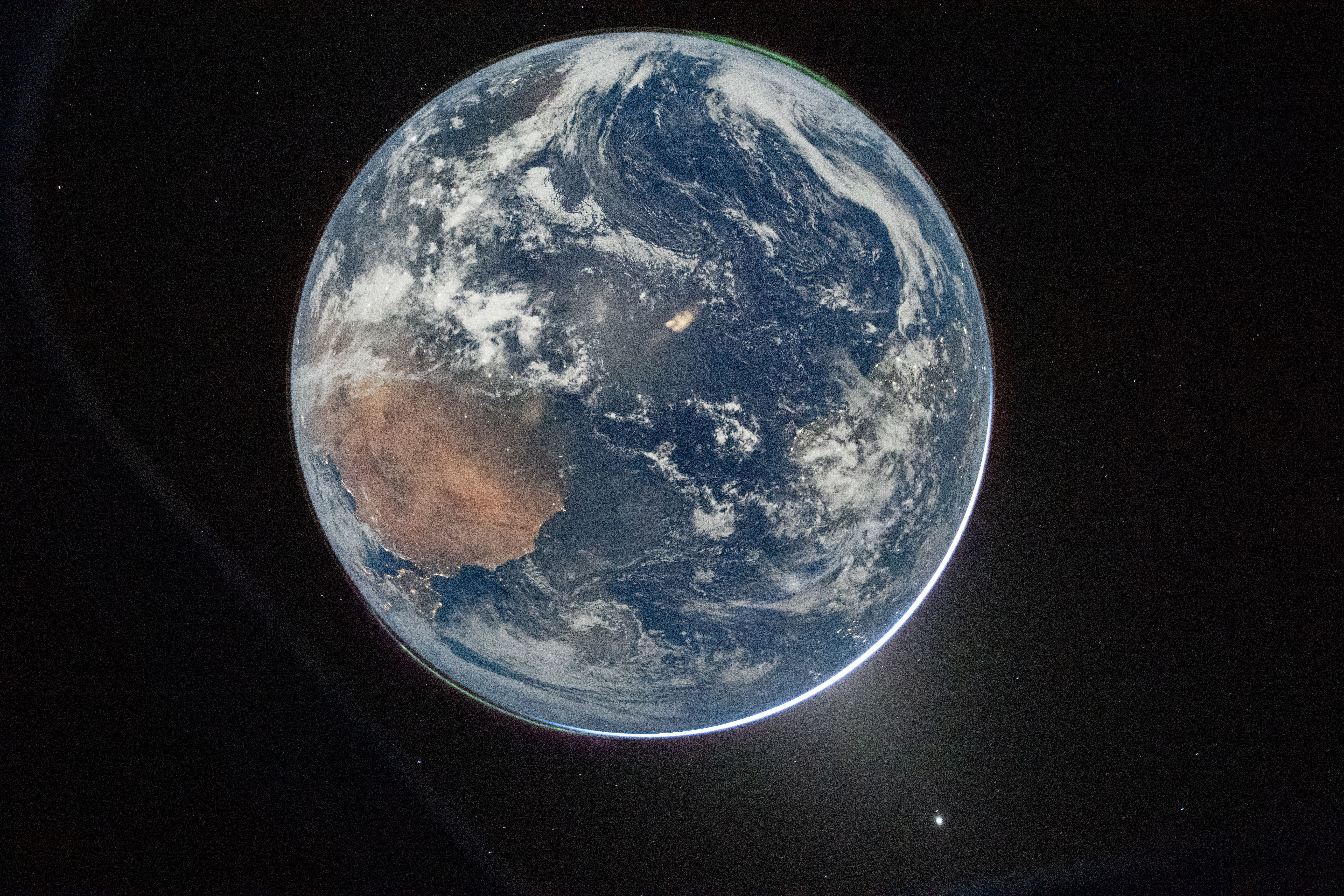 This handout picture provided by NASA shows Earth. (Photo by Reid Wiseman/NASA / NASA / AFP)