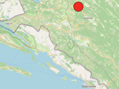 Slab potres kod Stona