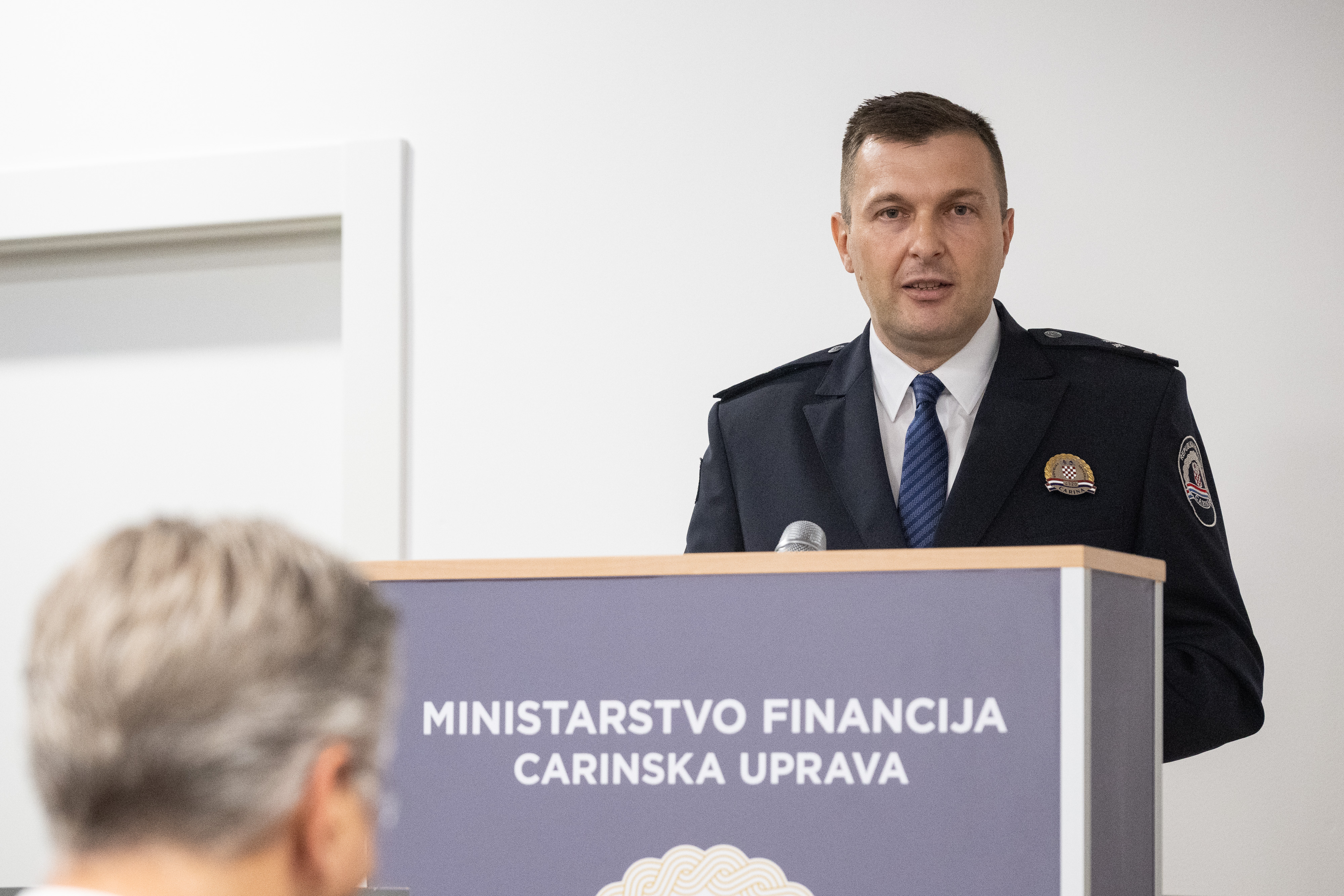Predsjednik Vlade Andrej Plenkovic sudjelovao je na svecanosti obiljezavanja Dana carinske sluzbe u Centru za naprednu obuku Carinske uprave. Mario Demirovic. Photo: Davor Puklavec/PIXSELL