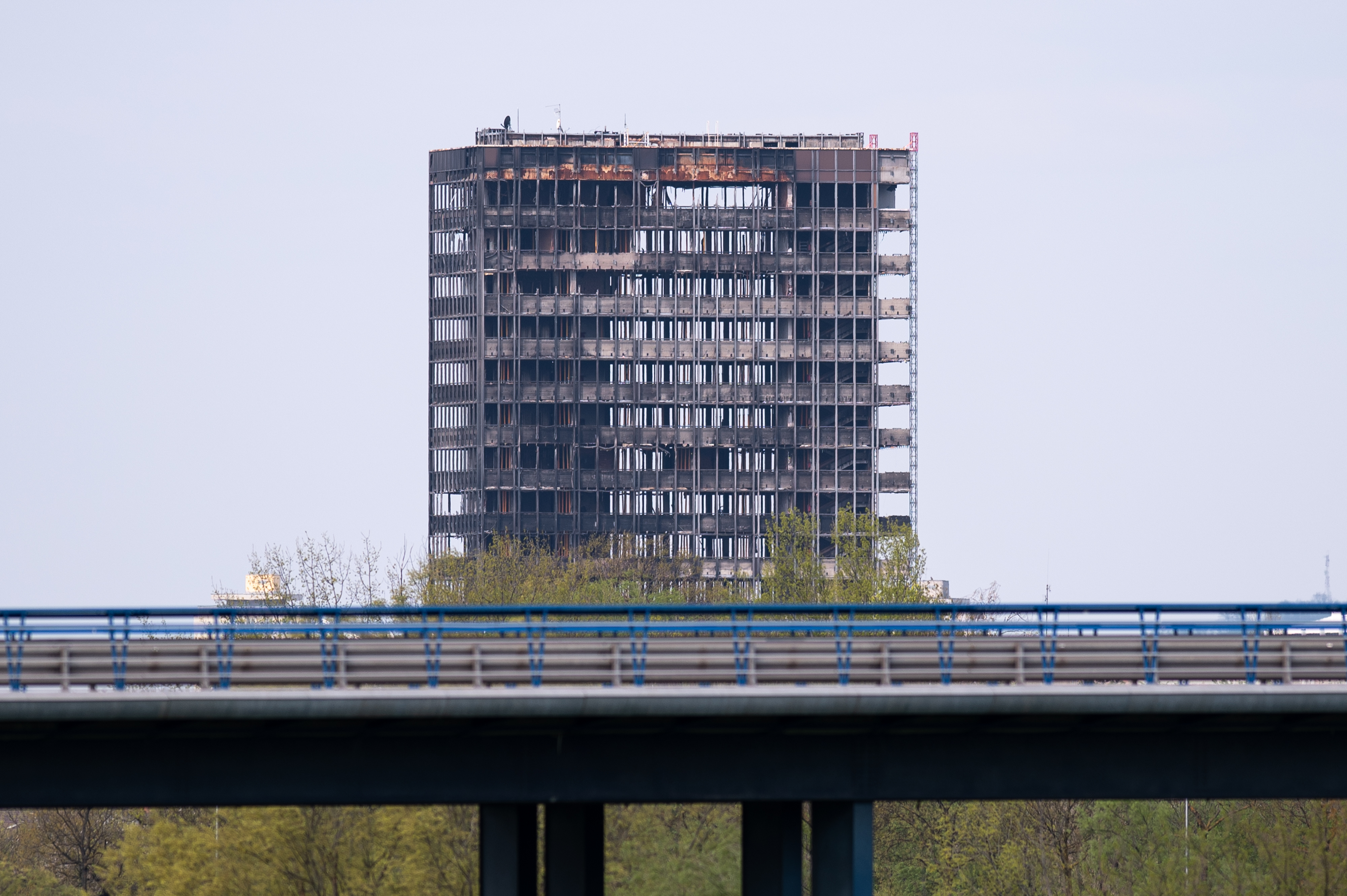 03.04.2026., Zagreb - Pogled na grad sa savskog nasipa na Bundeku. Photo: Luka Antunac/PIXSELL