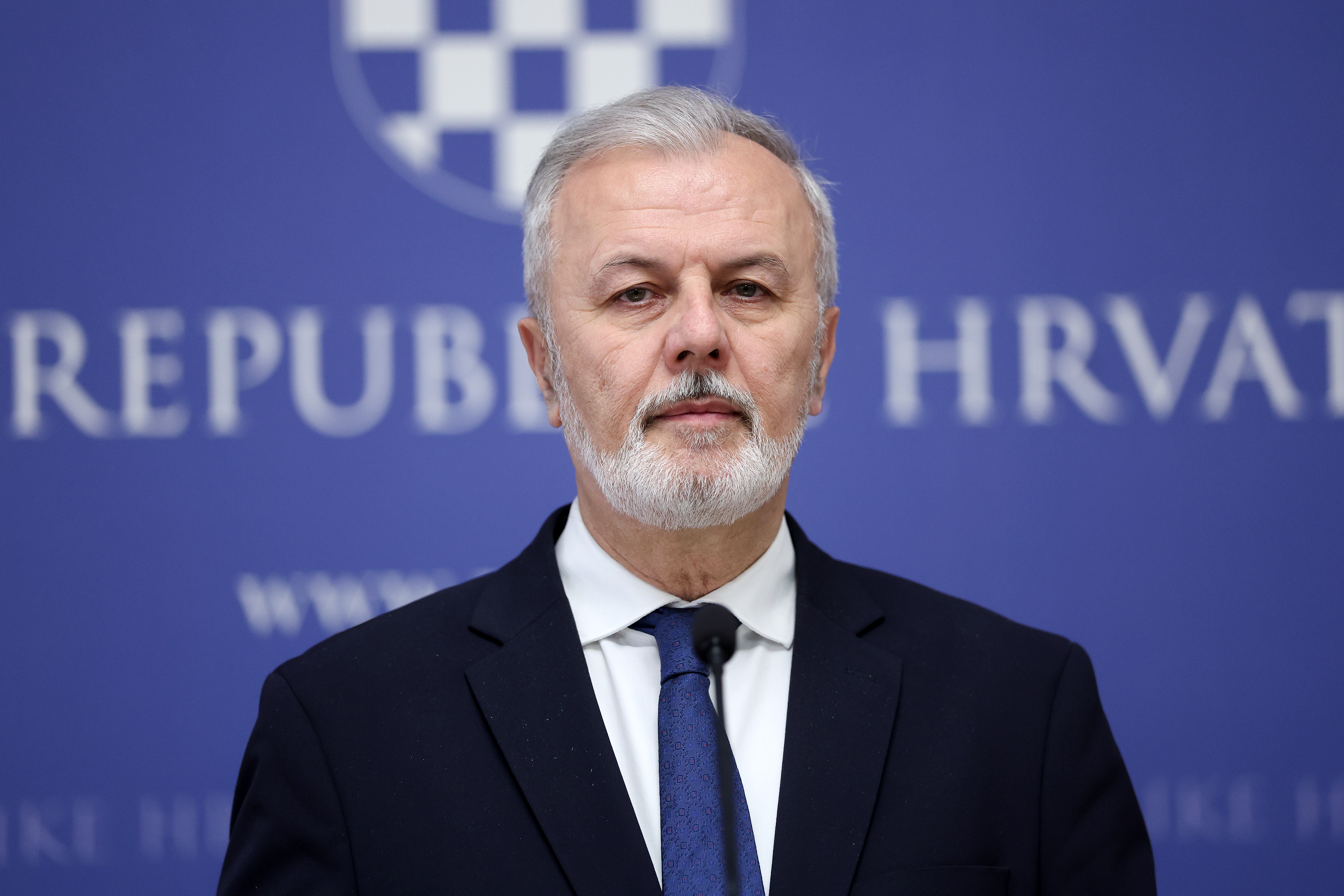 24.03.2026., Zagreb - Dolazak clanova parlamentarne vecine na sastanak u Banske dvore. Ante Sanader obratio se medijima nakon sastanka koalicije. Photo: Sanjin Strukic/PIXSELL