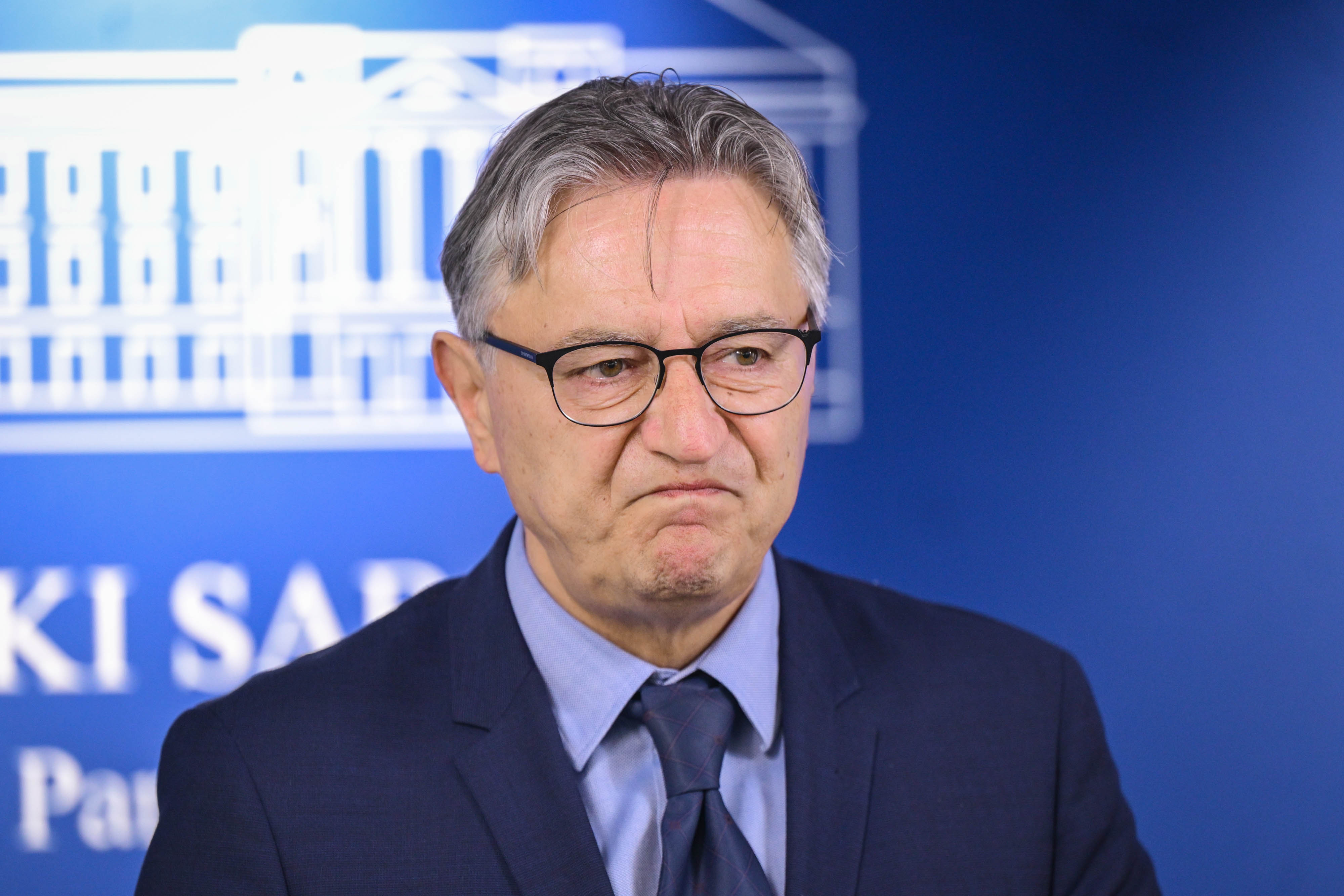 Izjava za medije HSS-ovca Darka Vuletica nakon svecane prisege i prikljucenja vladajucoj vecini. Photo: Neva Zganec/PIXSELL