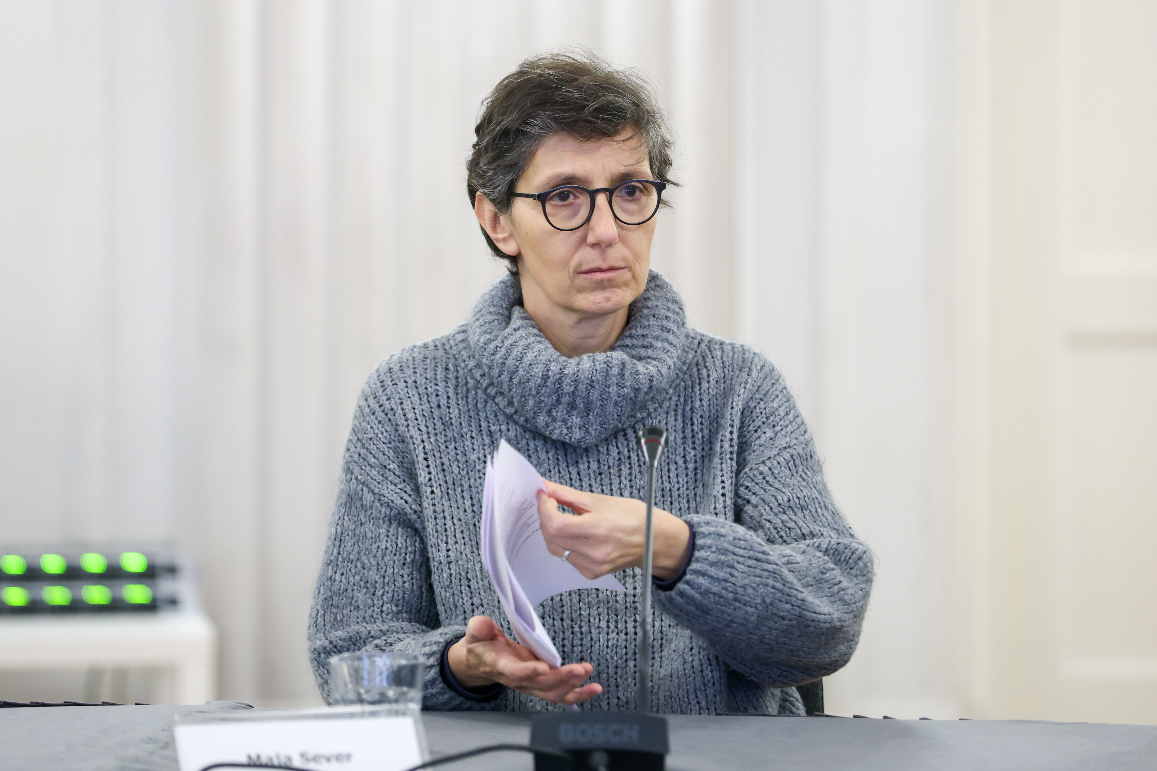 Okrugli stol "Strateske tuzbe protiv sudjelovanja javnosti (SLAPP) u organizaciji Hrvatskog novinarskog drustva i Zelene akcije. Maja Sever Photo: Igor Kralj/PIXSELL