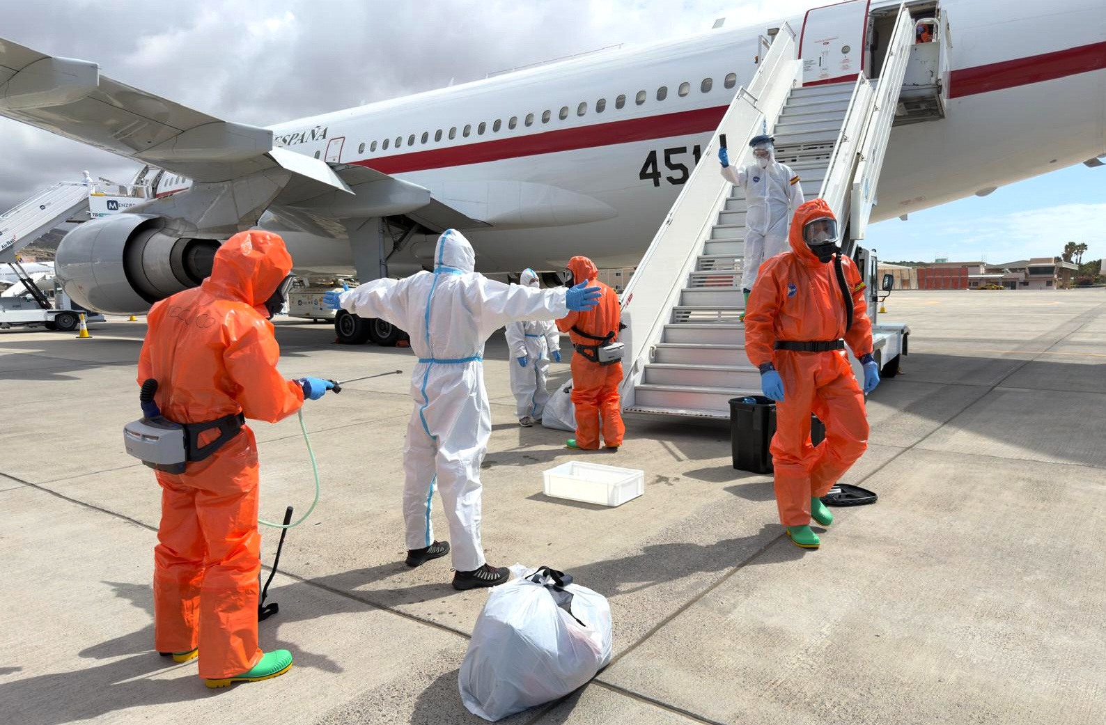 A Spanish passenger. (AP Photo)
