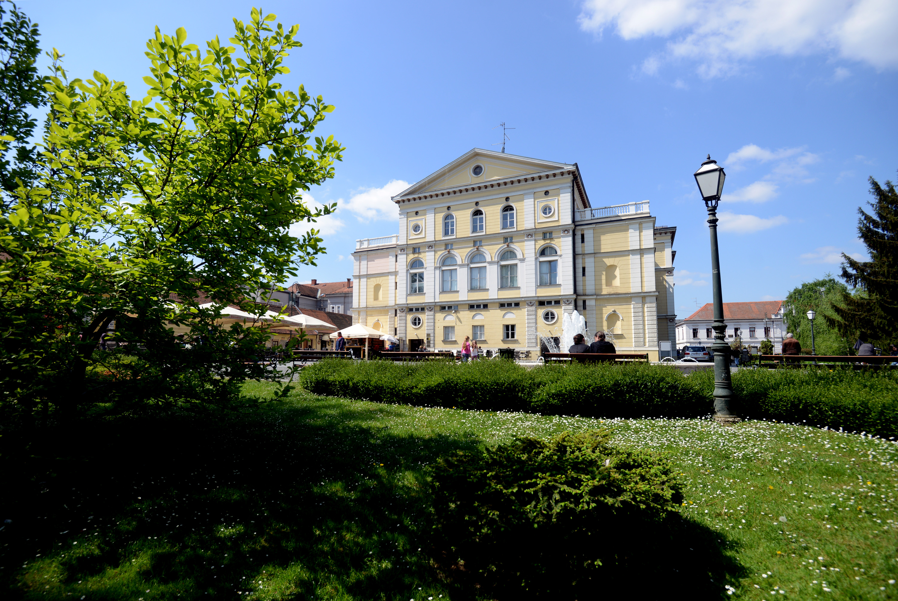 29.04.2015. Varazdin - Zgrada Hrvatskog narodnog kazalista u Varazdinu Photo: Marko Jurinec/PIXSELL